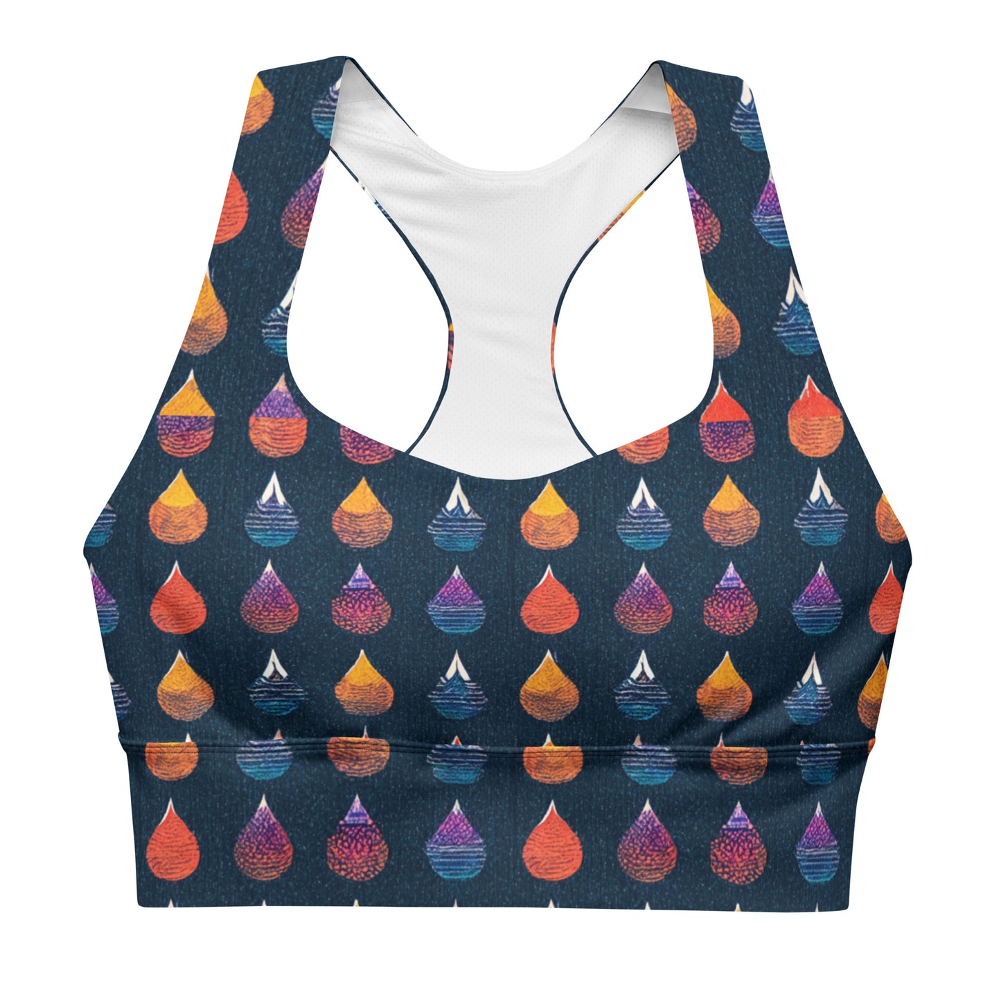 Prismatic Precipitation Longline sports bra