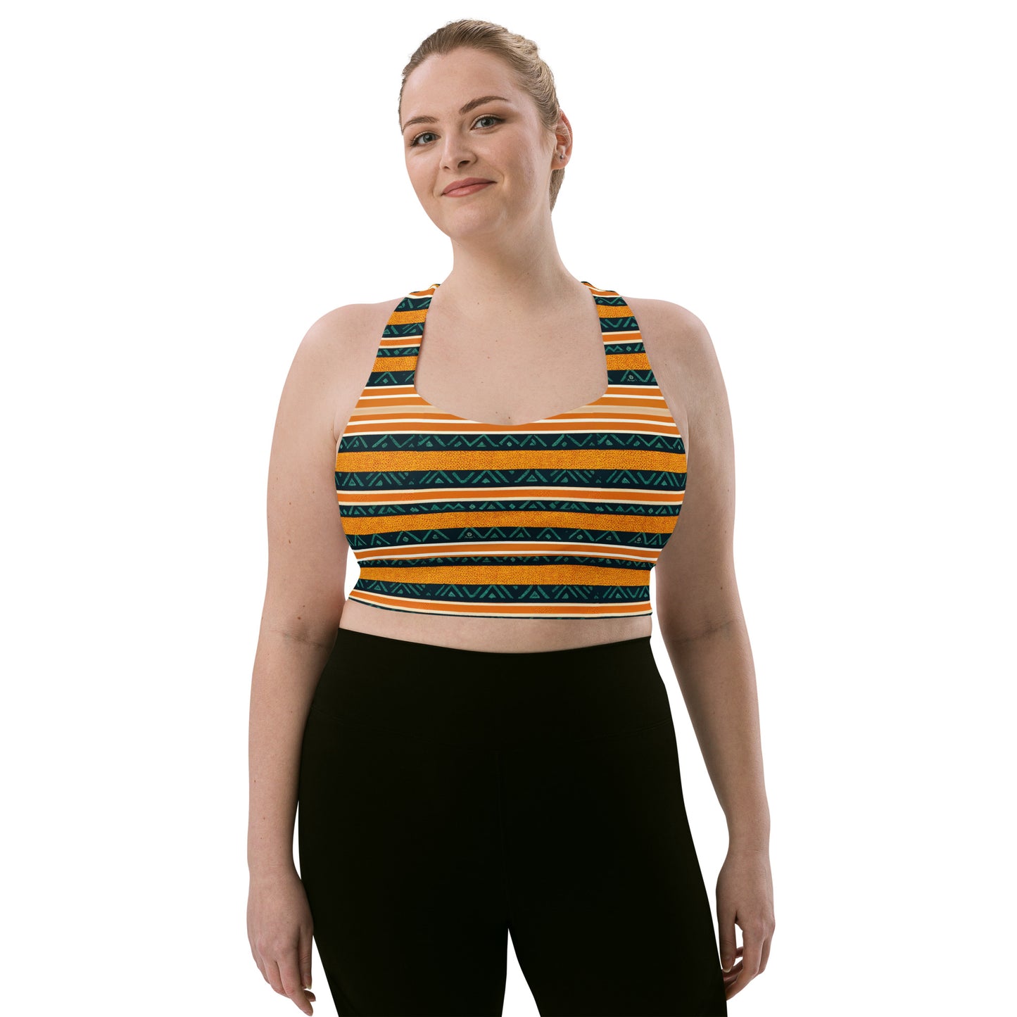 Serengeti Symphony Longline sports bra