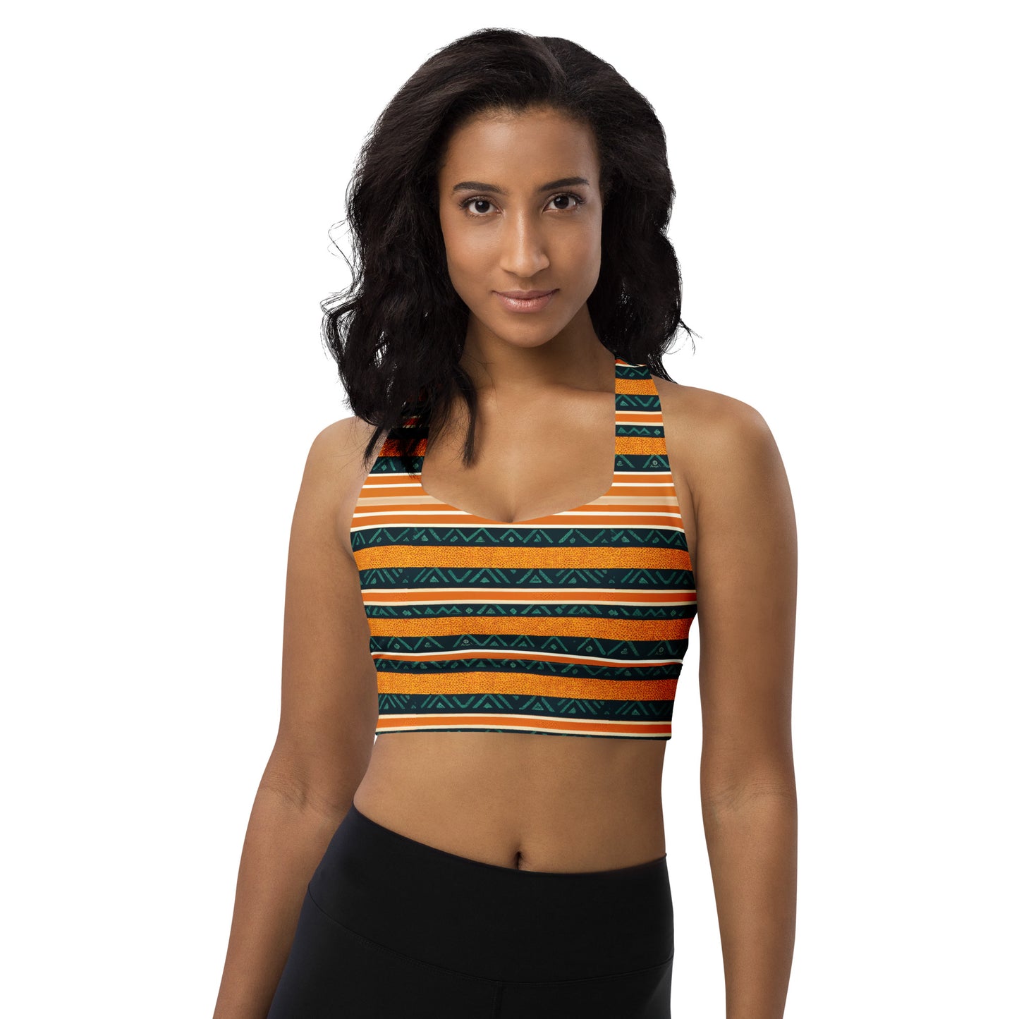 Serengeti Symphony Longline sports bra