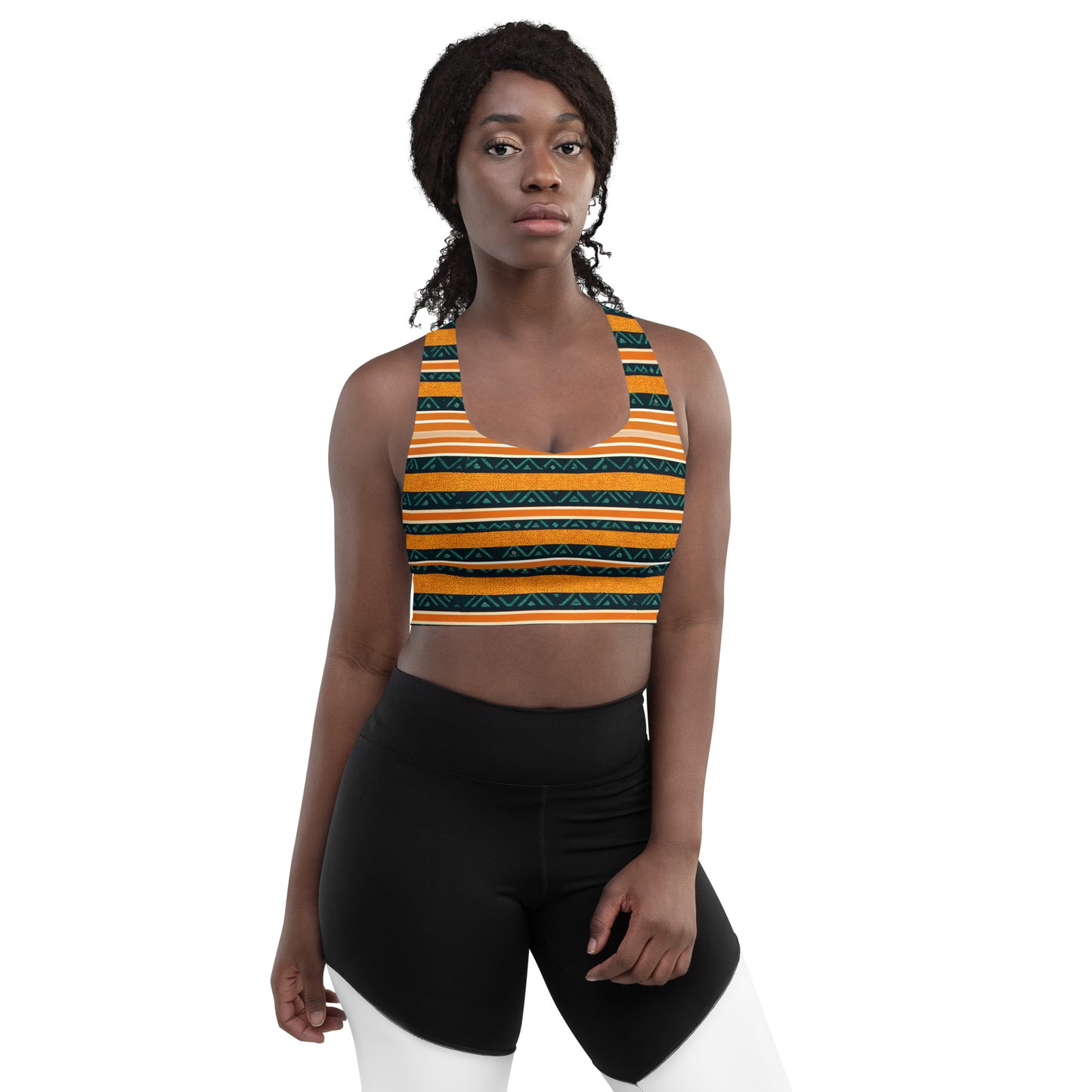 Serengeti Symphony Longline sports bra