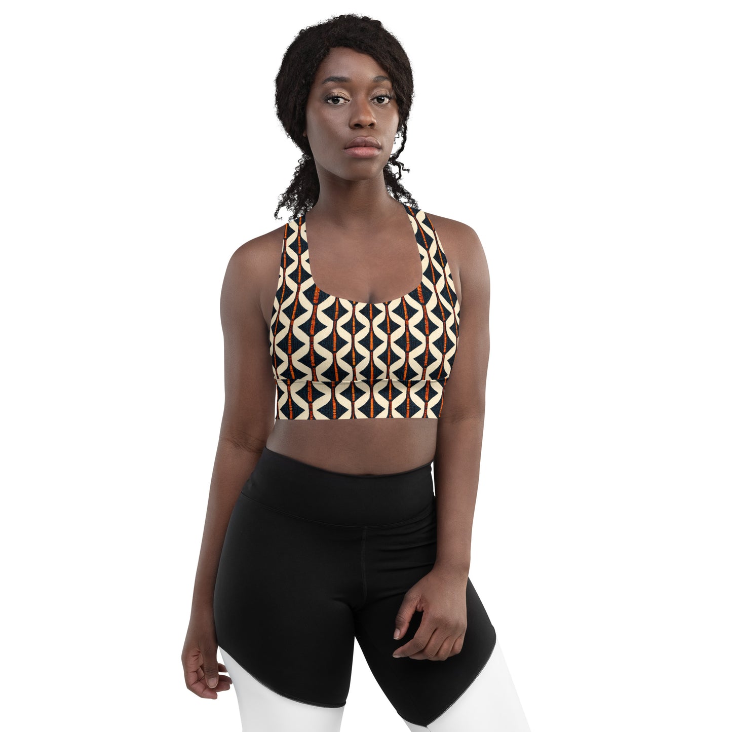 Tribal Tones In Harmony Longline sports bra