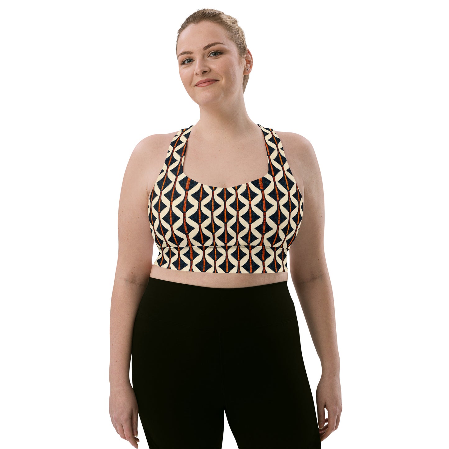 Tribal Tones In Harmony Longline sports bra