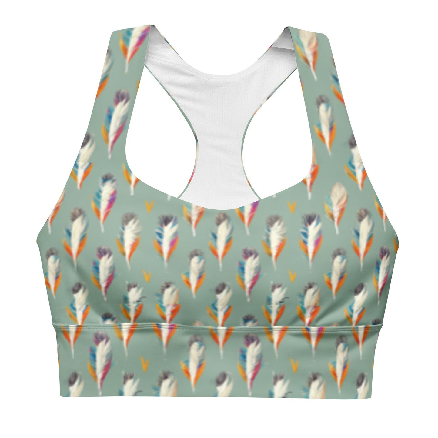 Tropical Birdsong Longline sports bra