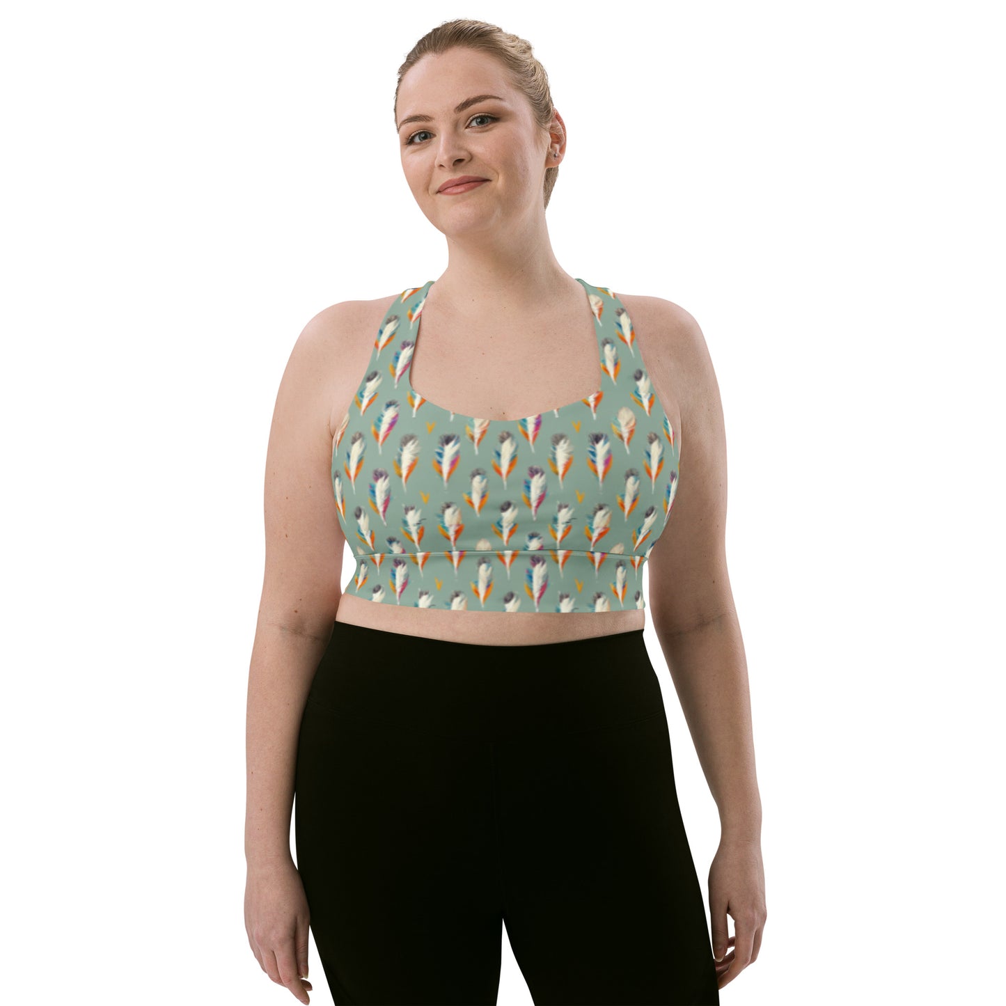 Tropical Birdsong Longline sports bra