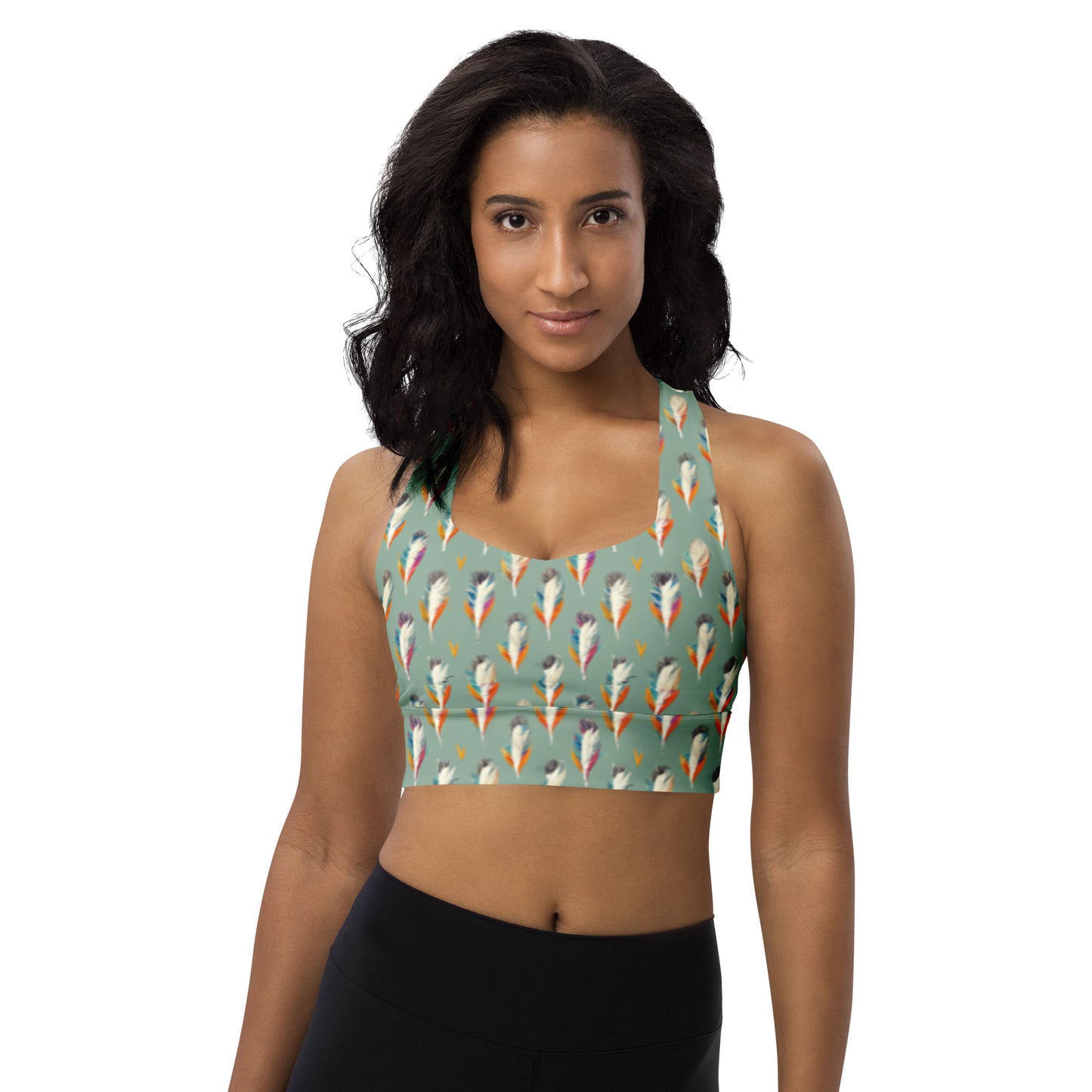 Tropical Birdsong Longline sports bra