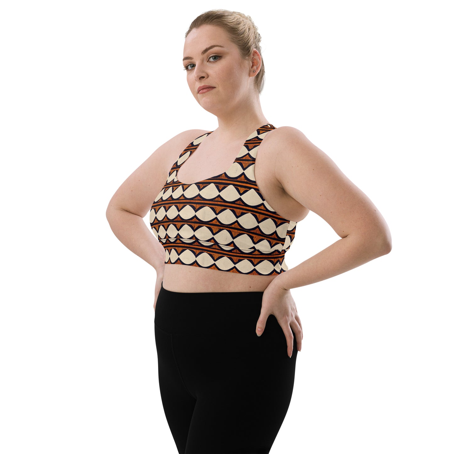 Kilimanjaro Creamsicle Longline sports bra