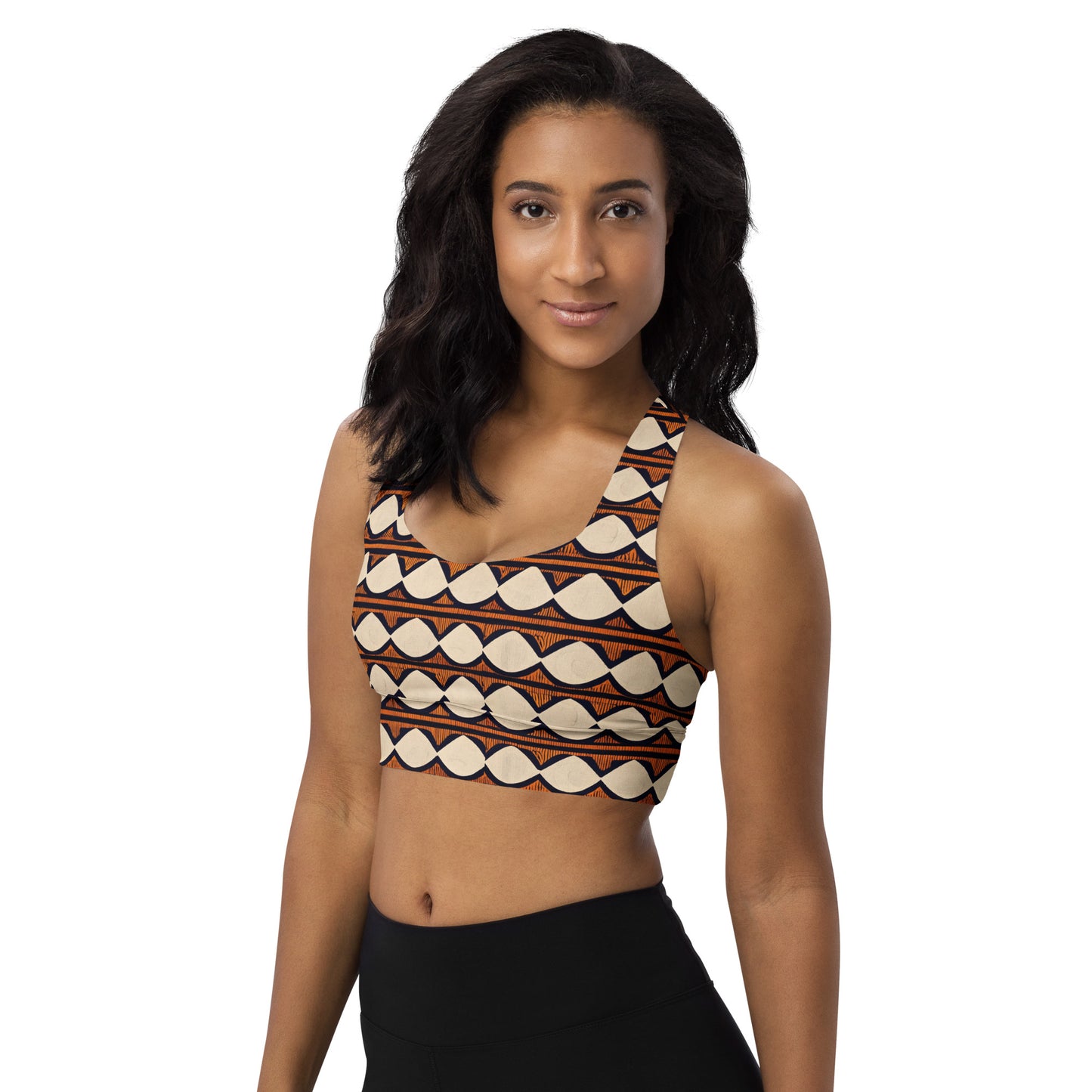 Kilimanjaro Creamsicle Longline sports bra