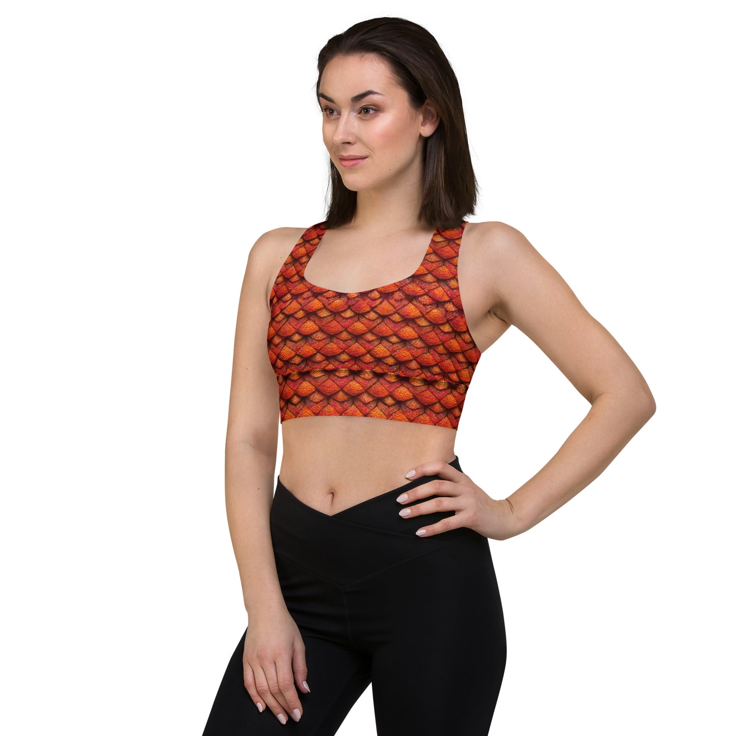 Kurtalor, the Infernal Sentinel of Joy and Peace Longline sports bra