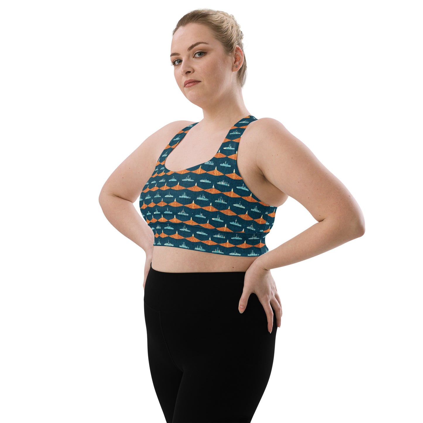 Mariners Melody Longline sports bra