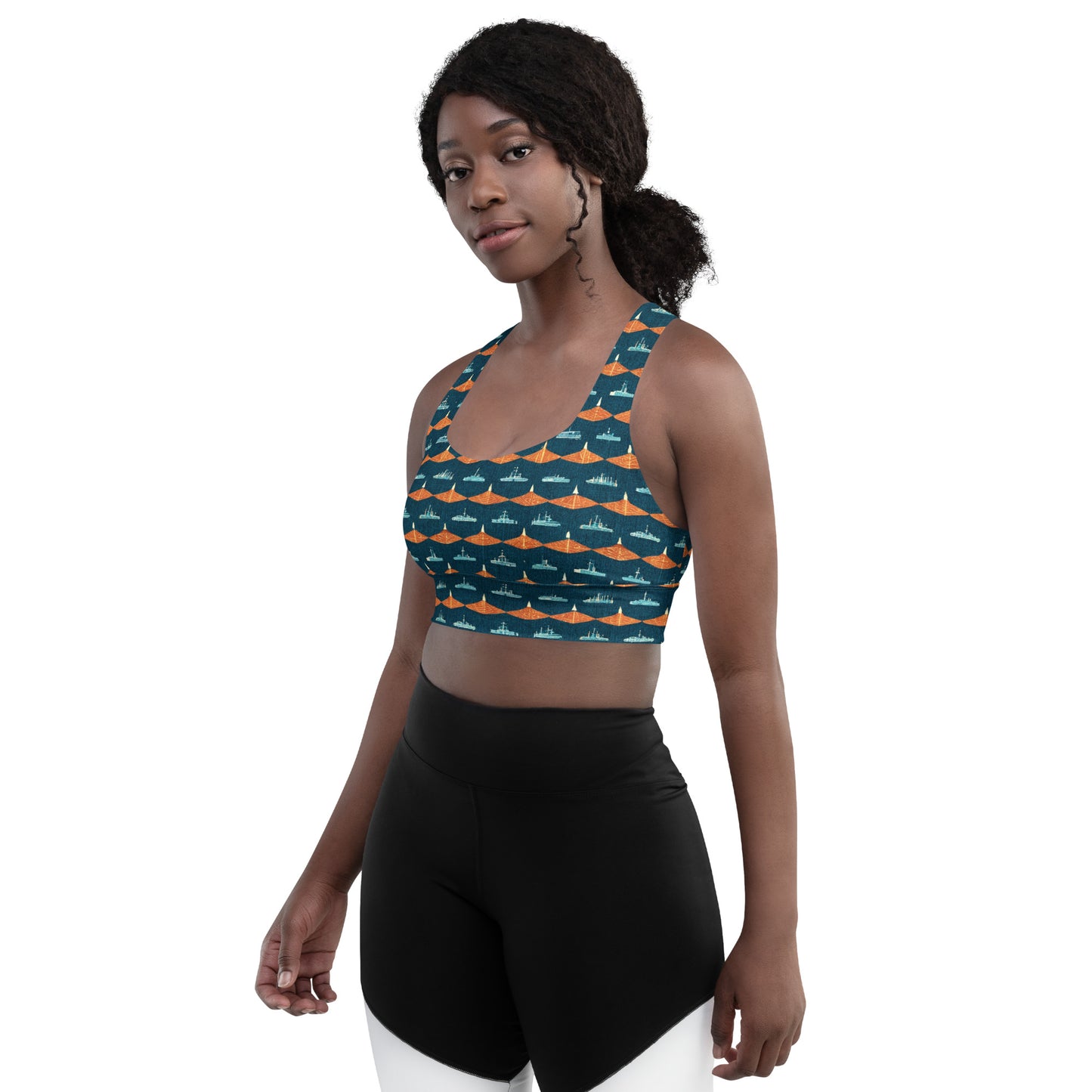 Mariners Melody Longline sports bra