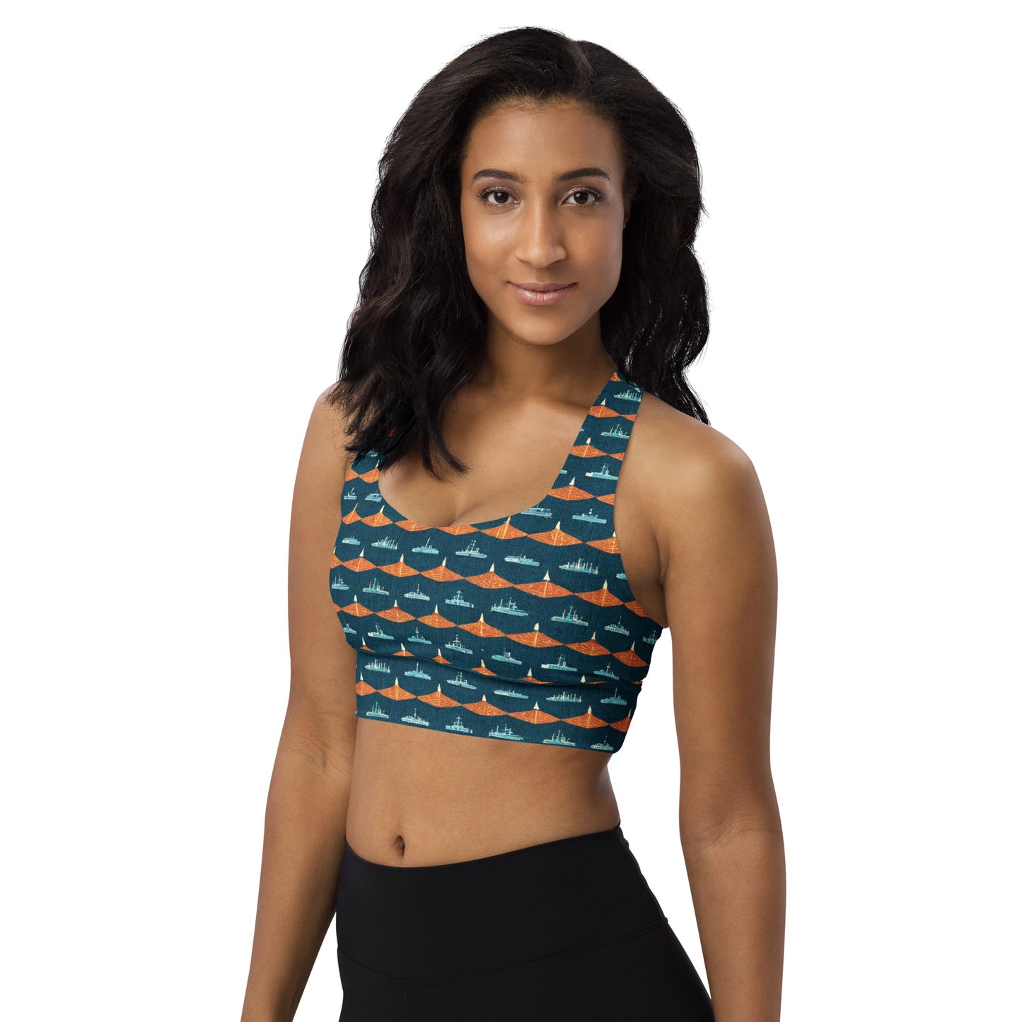 Mariners Melody Longline sports bra