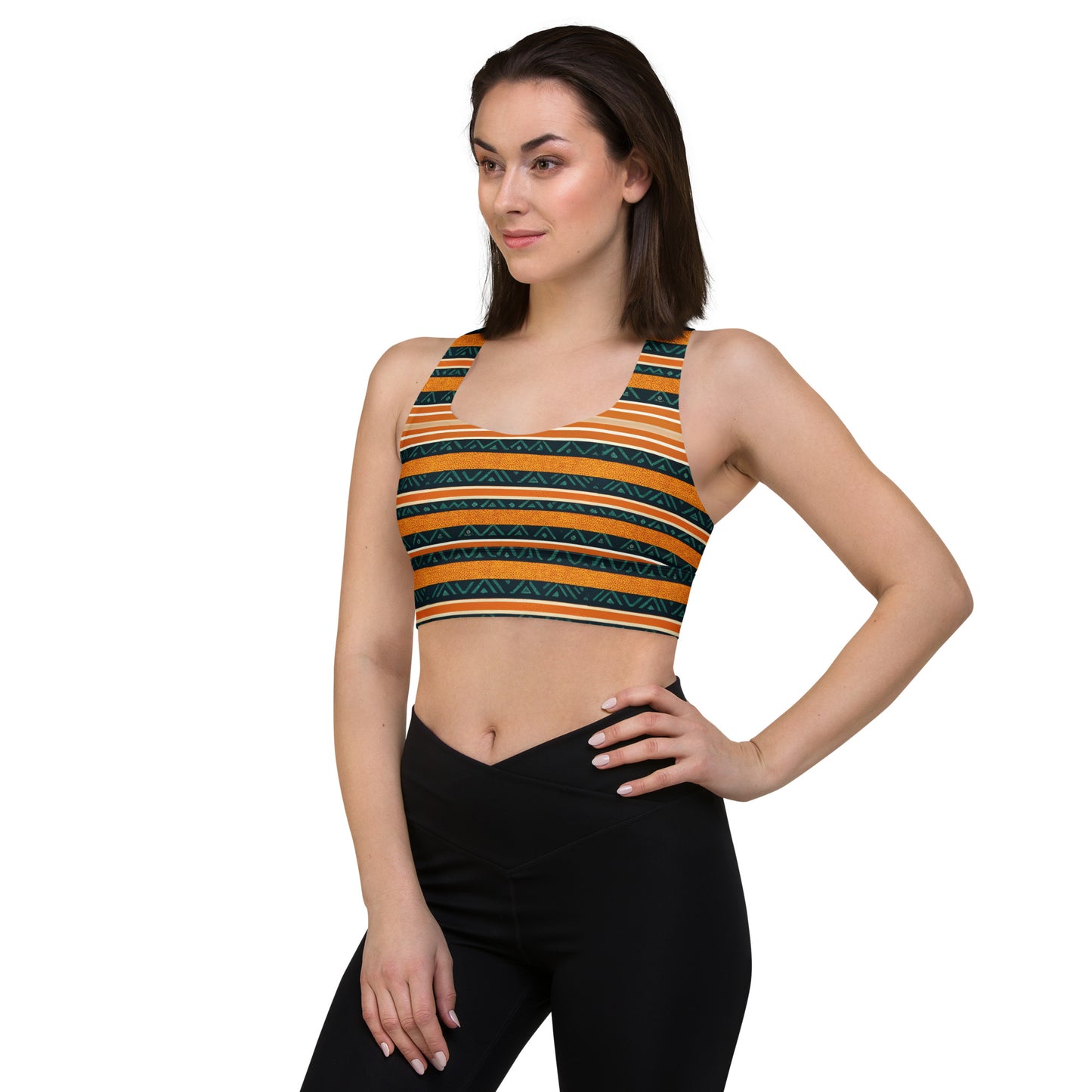 Serengeti Symphony Longline sports bra