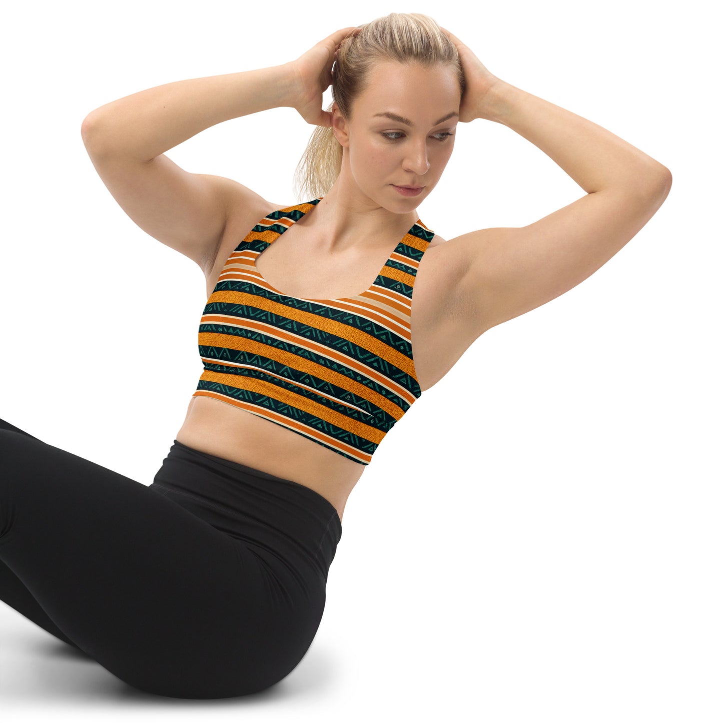 Serengeti Symphony Longline sports bra