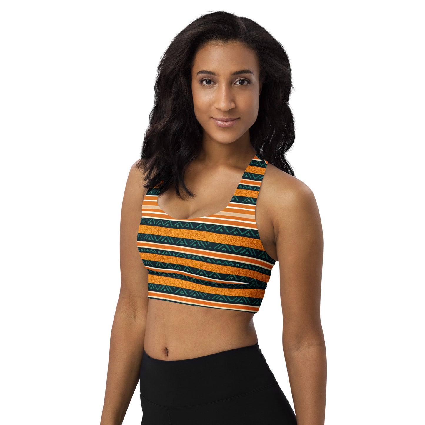 Serengeti Symphony Longline sports bra