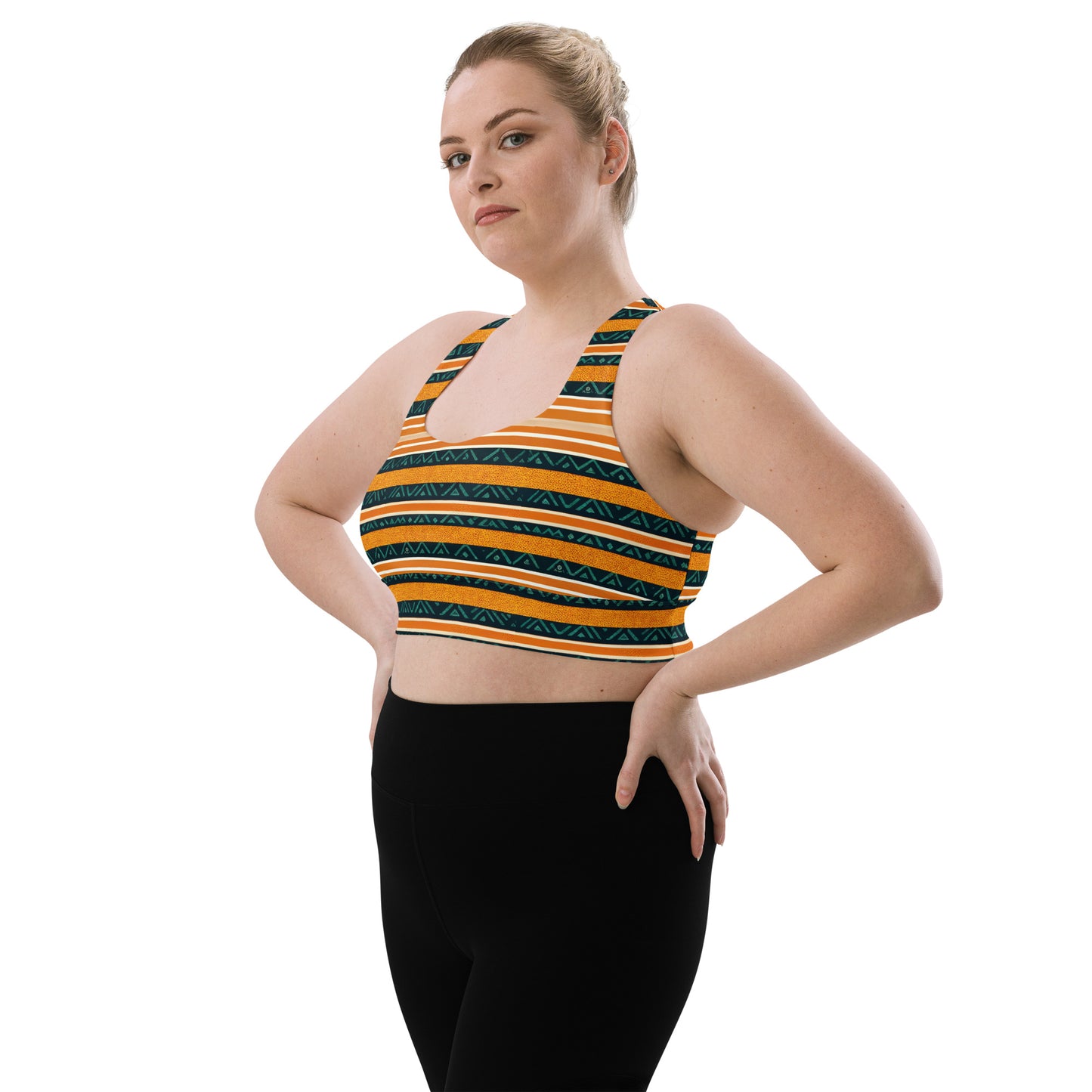 Serengeti Symphony Longline sports bra