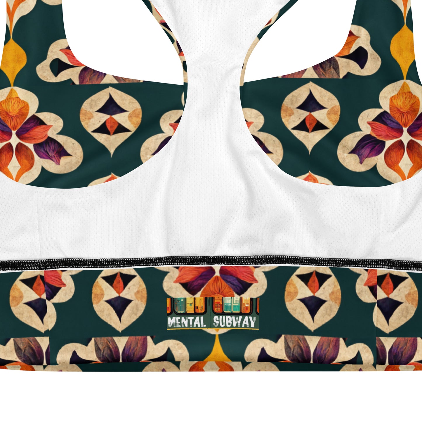 Ifrane’s Rainbow Blossoms Longline sports bra