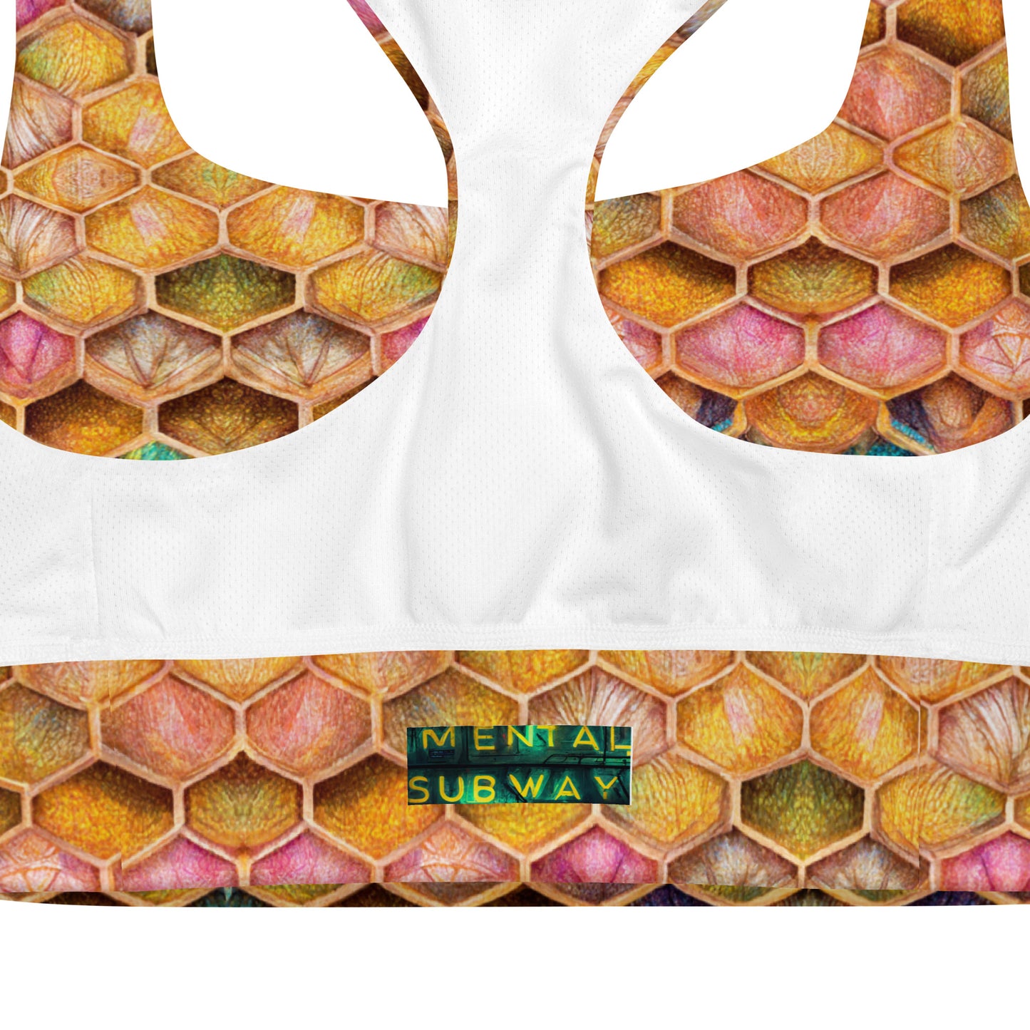 Rainbow Hive Radiance Longline sports bra