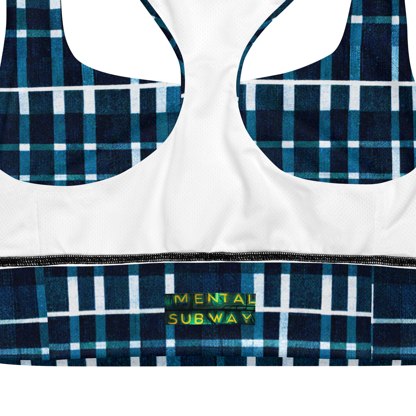 Royal Blue Scottish Heritage Longline sports bra