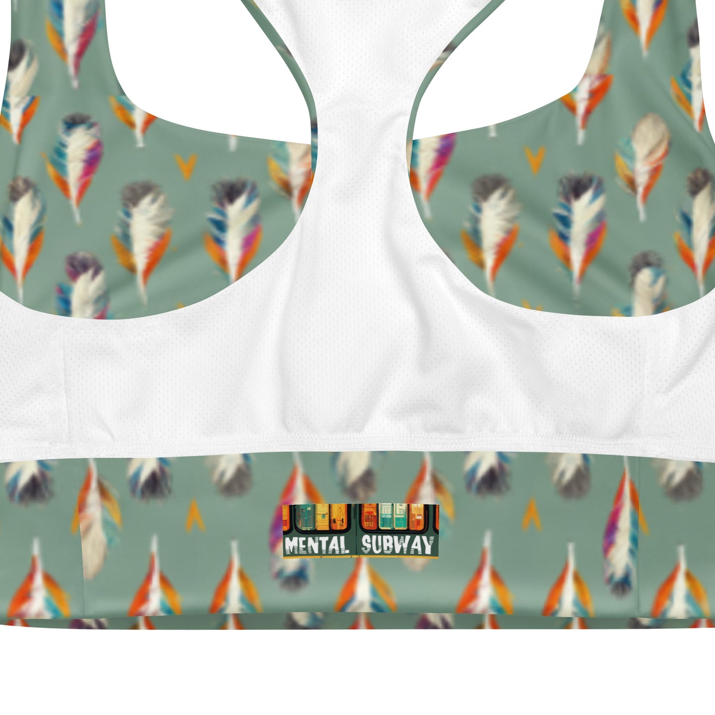 Tropical Birdsong Longline sports bra