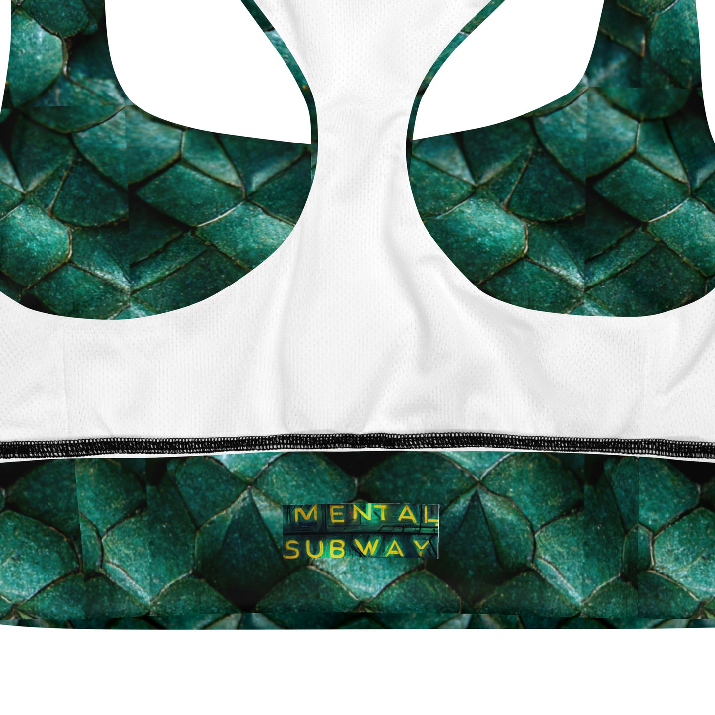 Emeralda the Great Forest Dragon Longline sports bra