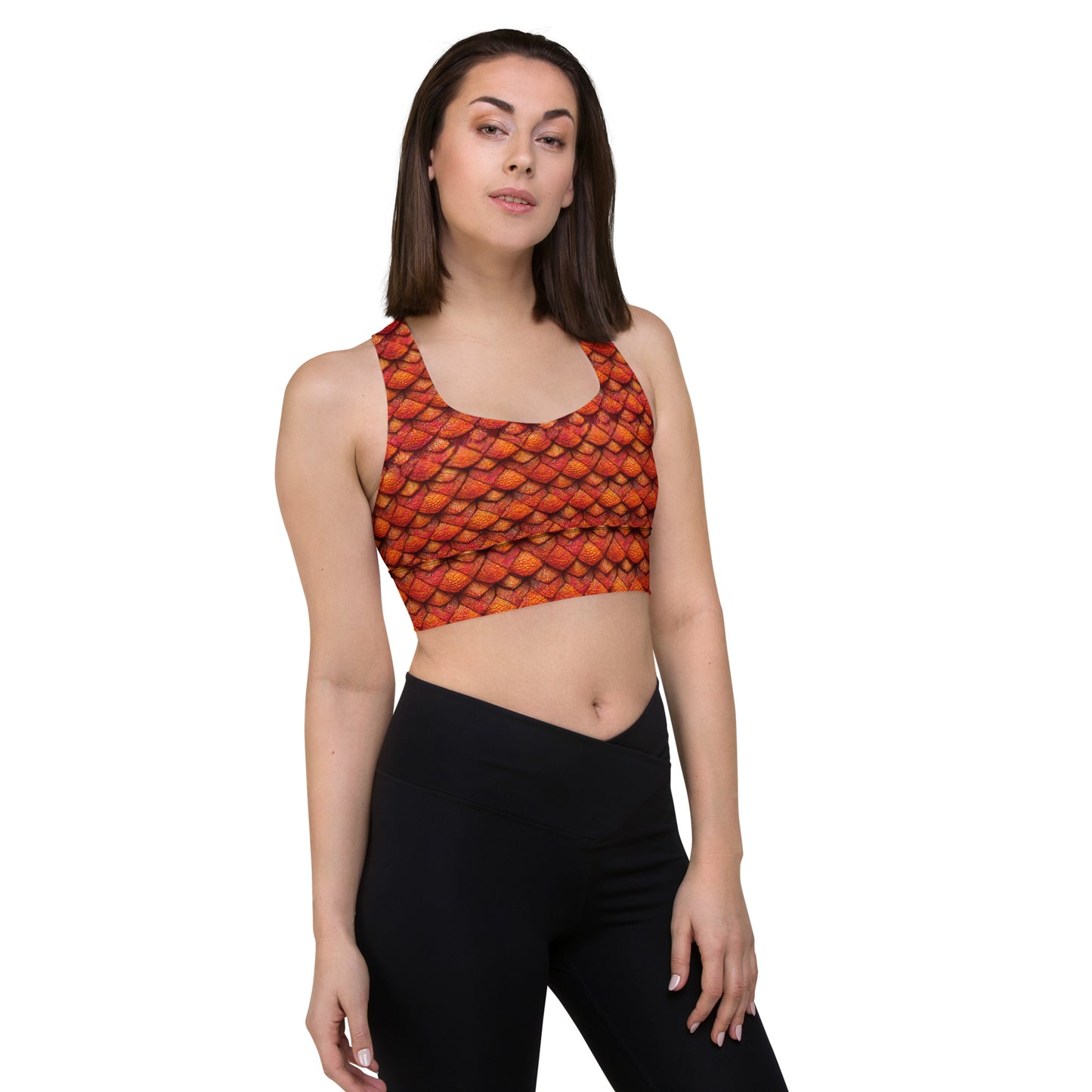 Kurtalor, the Infernal Sentinel of Joy and Peace Longline sports bra