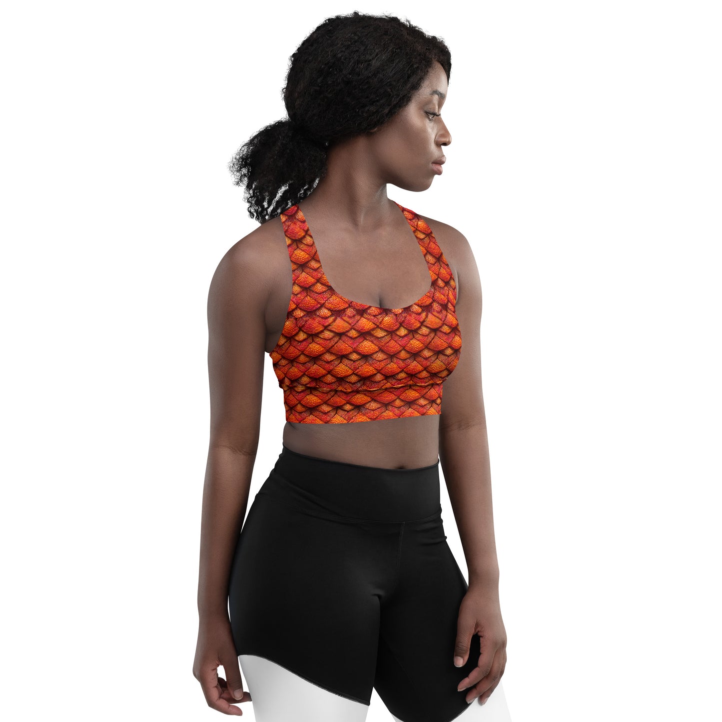 Kurtalor, the Infernal Sentinel of Joy and Peace Longline sports bra