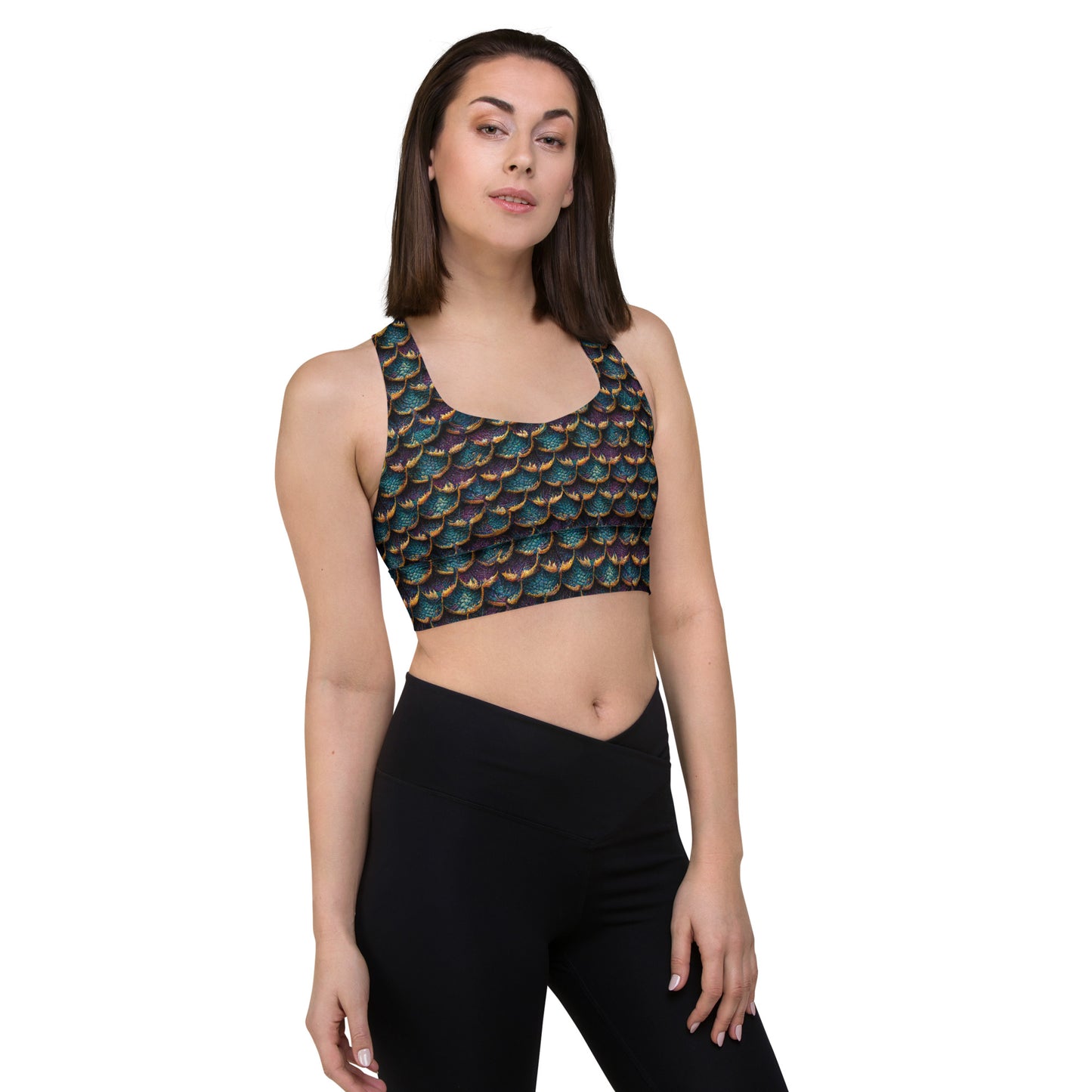 Maelorin, the Coastal Illusionist Dragon Longline sports bra