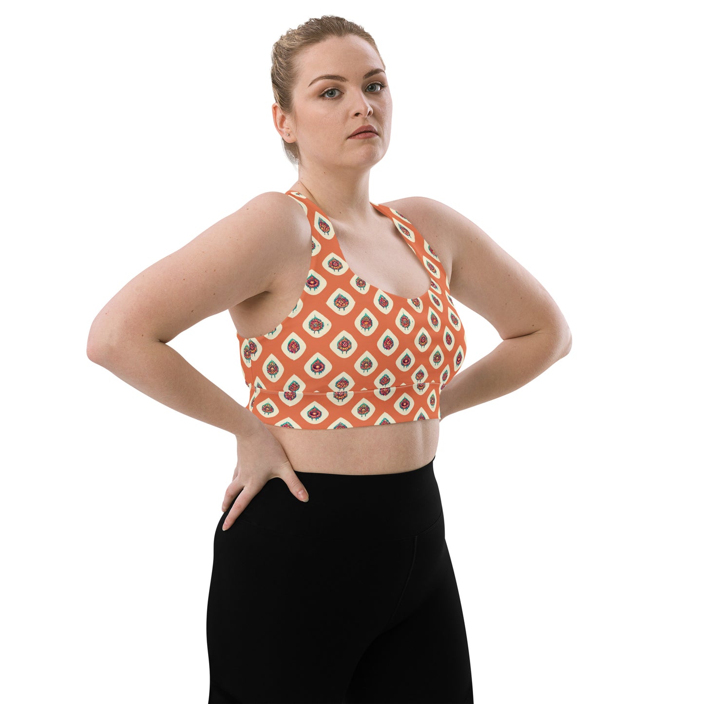 Mango Tango Longline sports bra