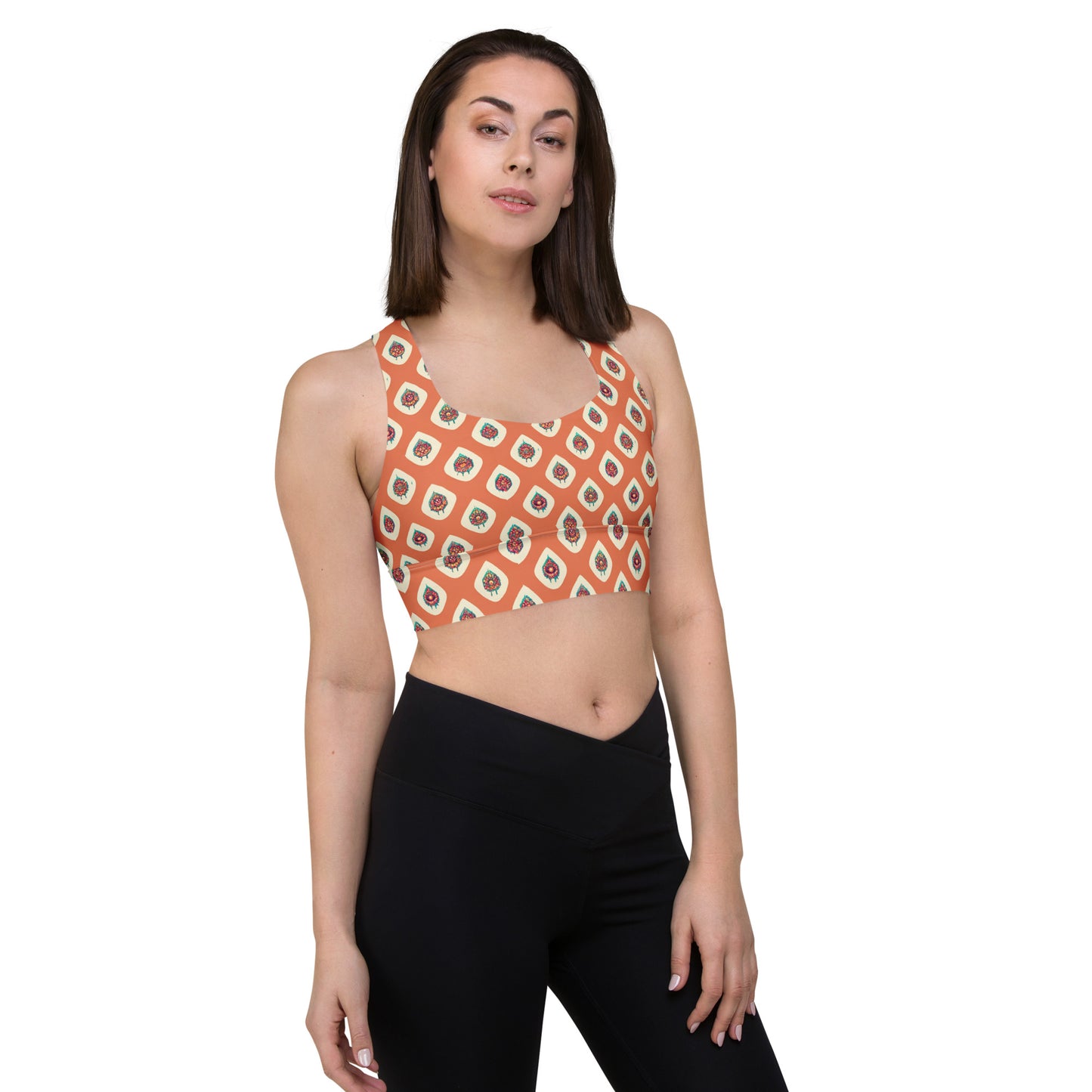 Mango Tango Longline sports bra