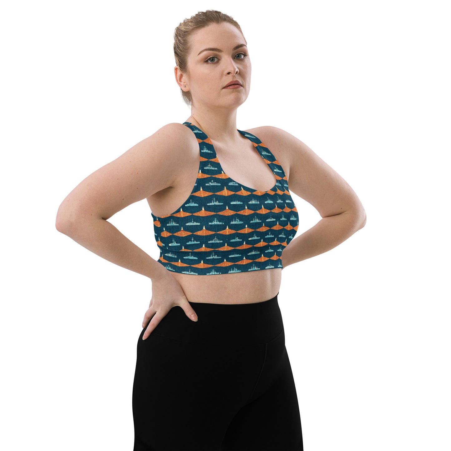 Mariners Melody Longline sports bra