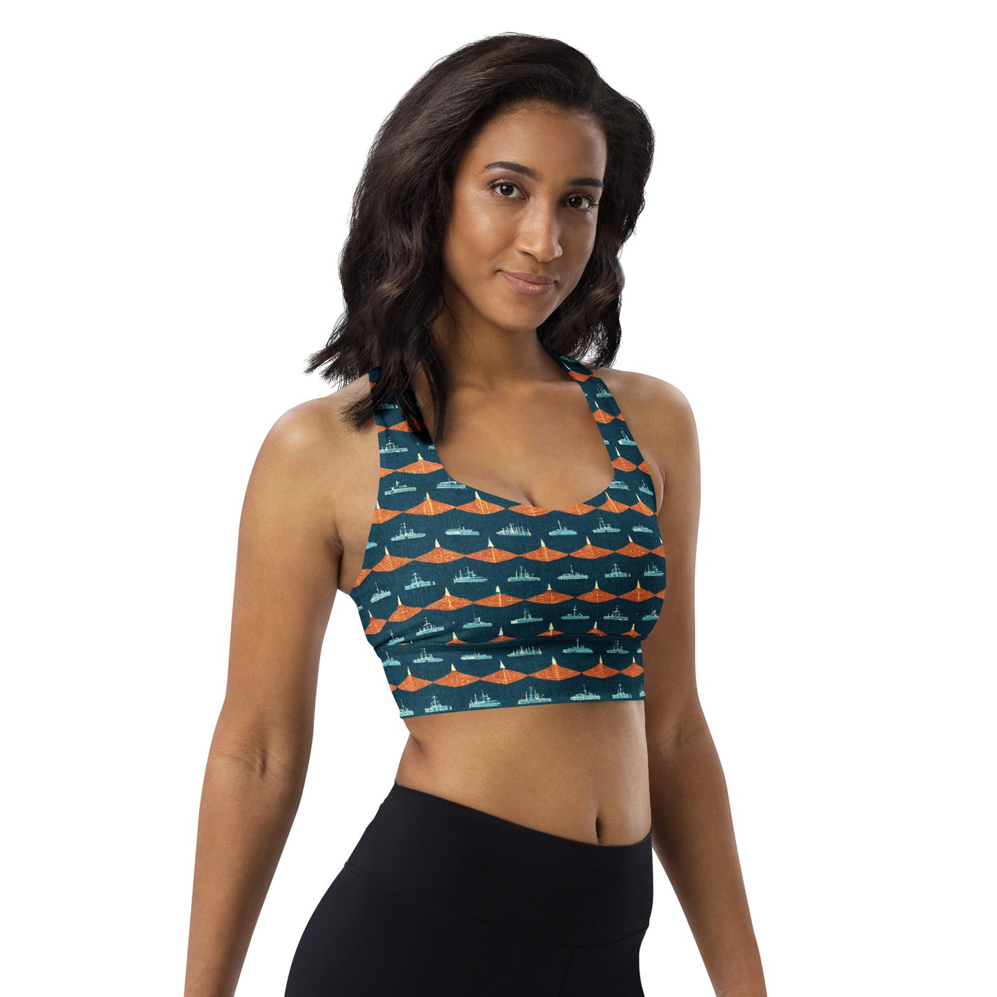 Mariners Melody Longline sports bra