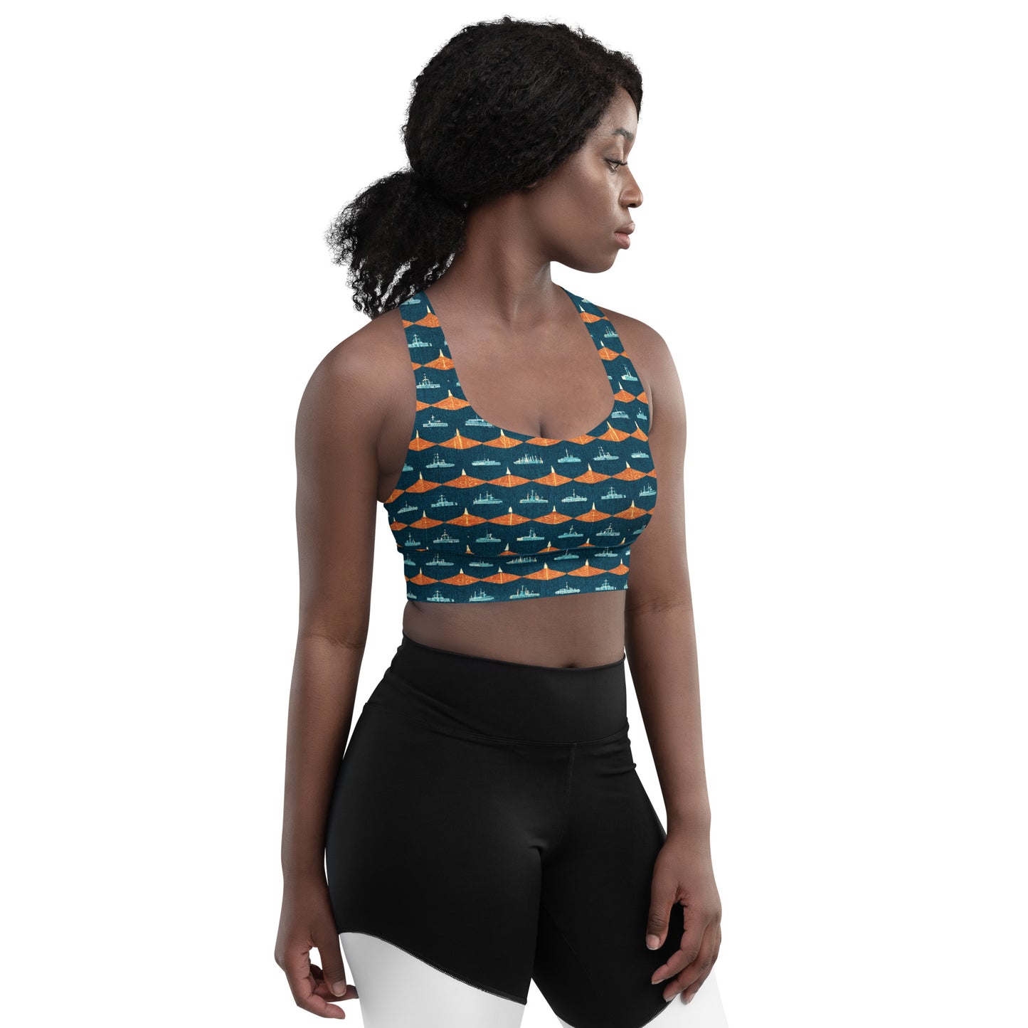 Mariners Melody Longline sports bra