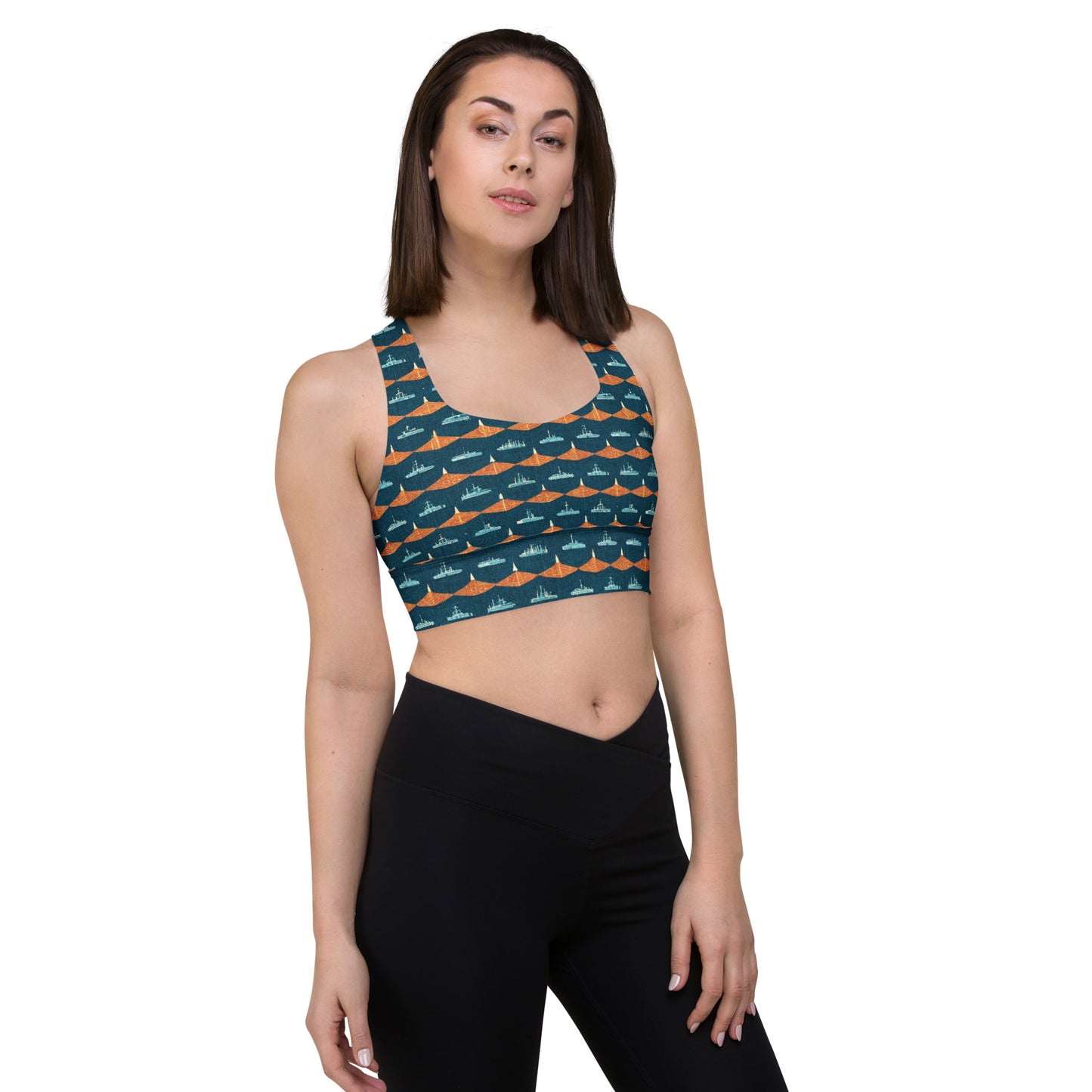 Mariners Melody Longline sports bra