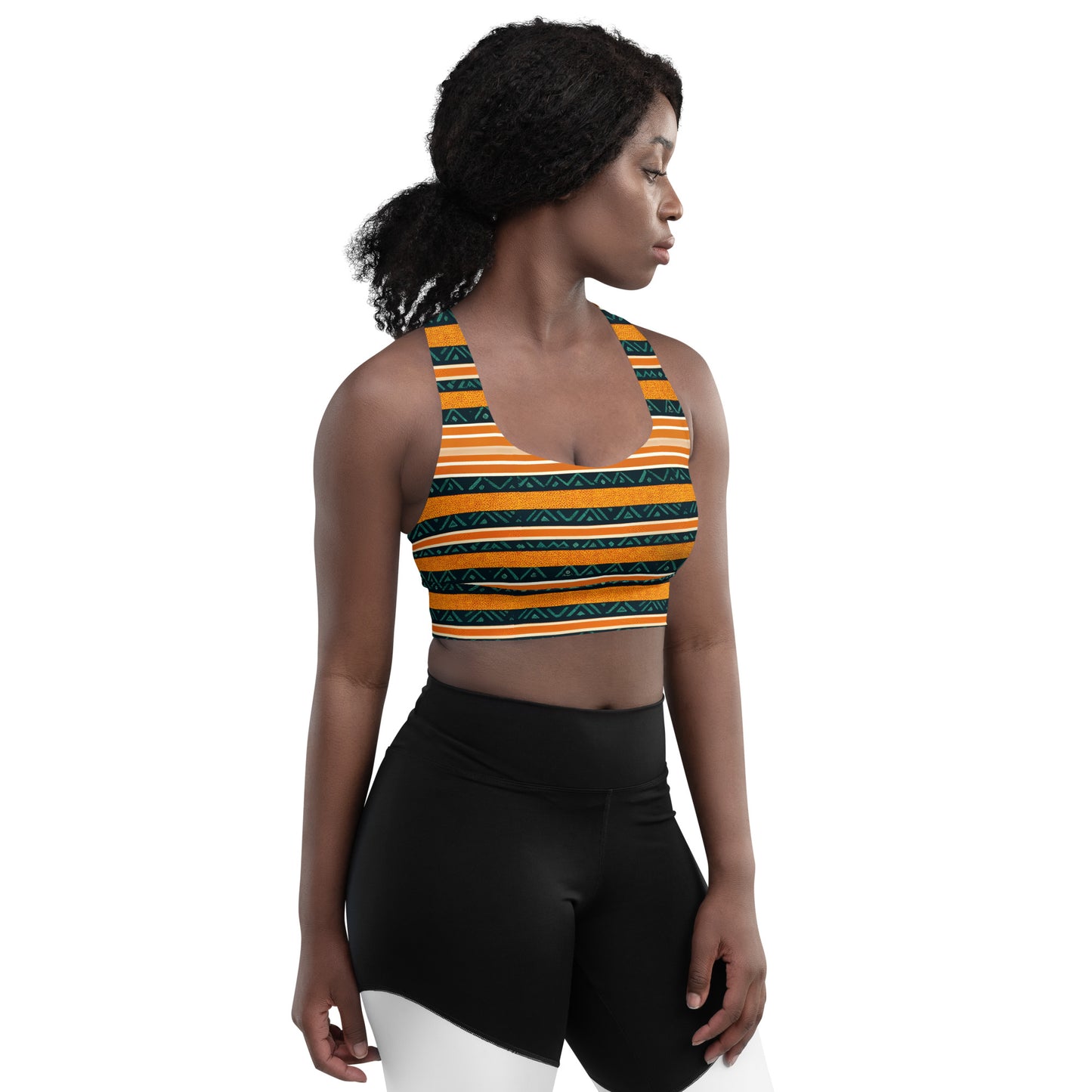 Serengeti Symphony Longline sports bra