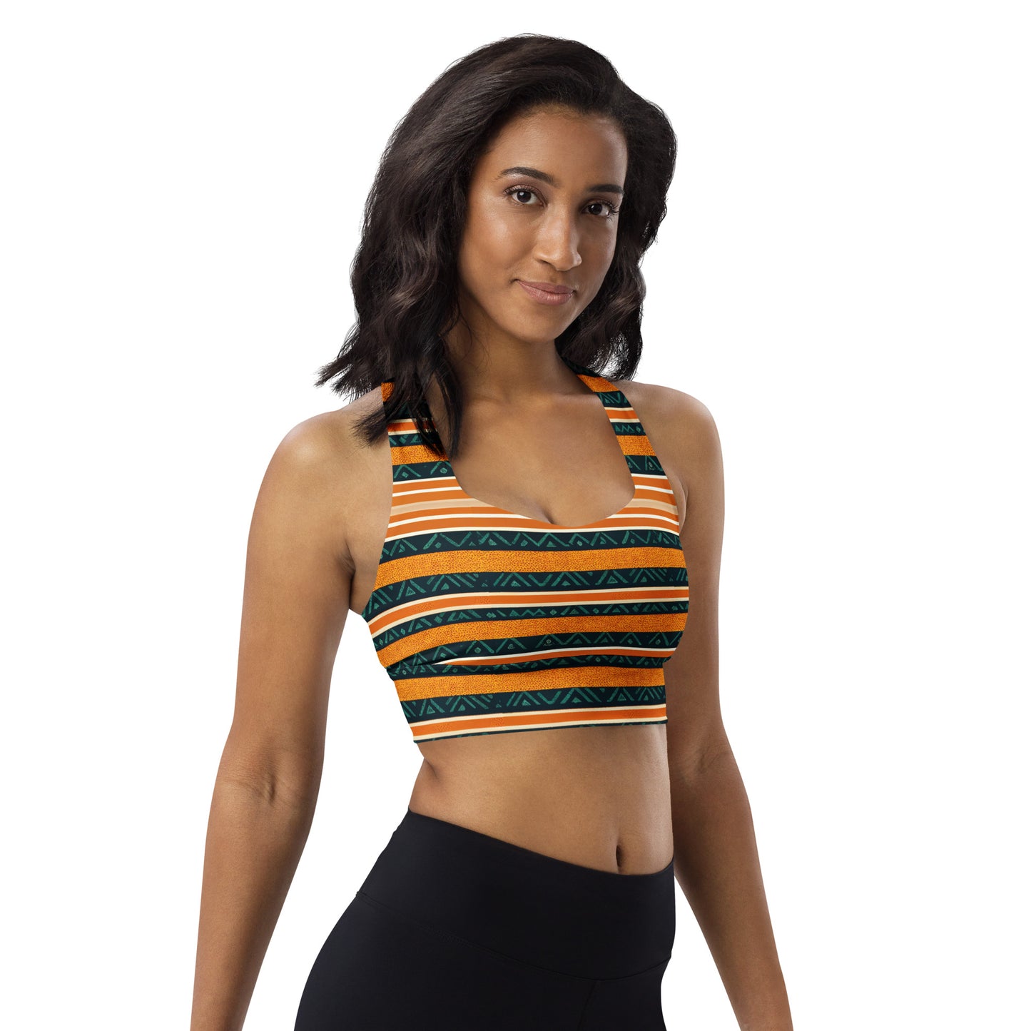 Serengeti Symphony Longline sports bra