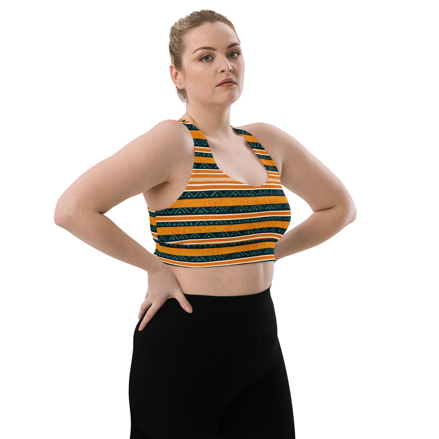 Serengeti Symphony Longline sports bra