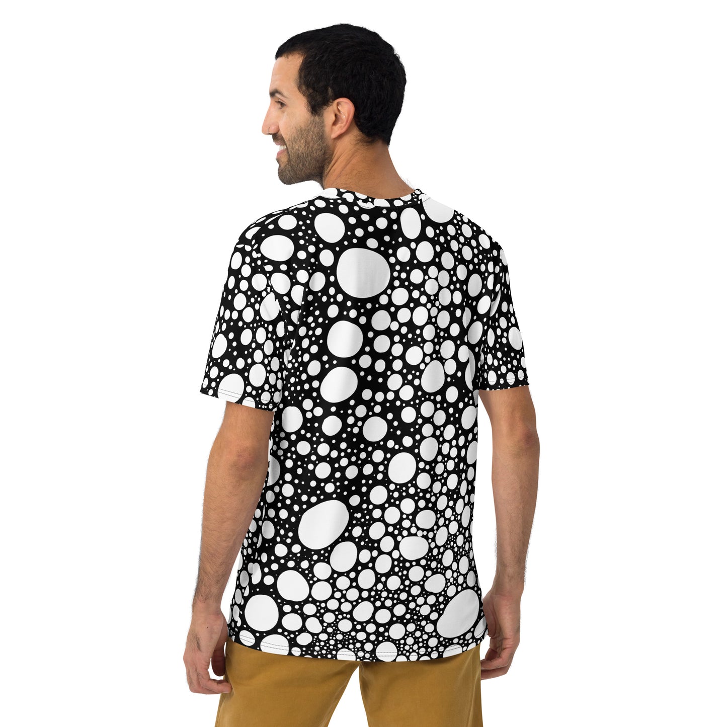 Blanca Ink Spots on Black Men's t-shirt