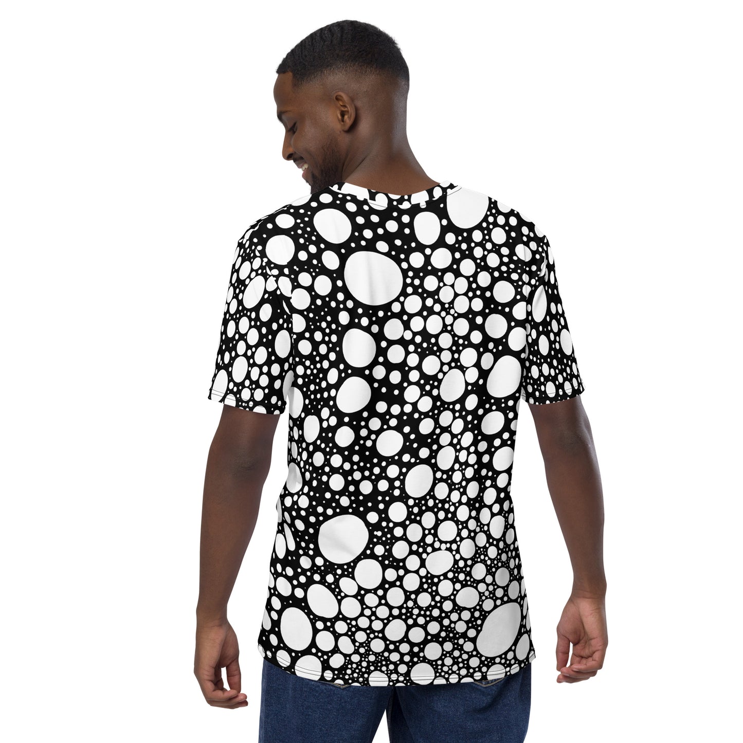 Blanca Ink Spots on Black Men's t-shirt