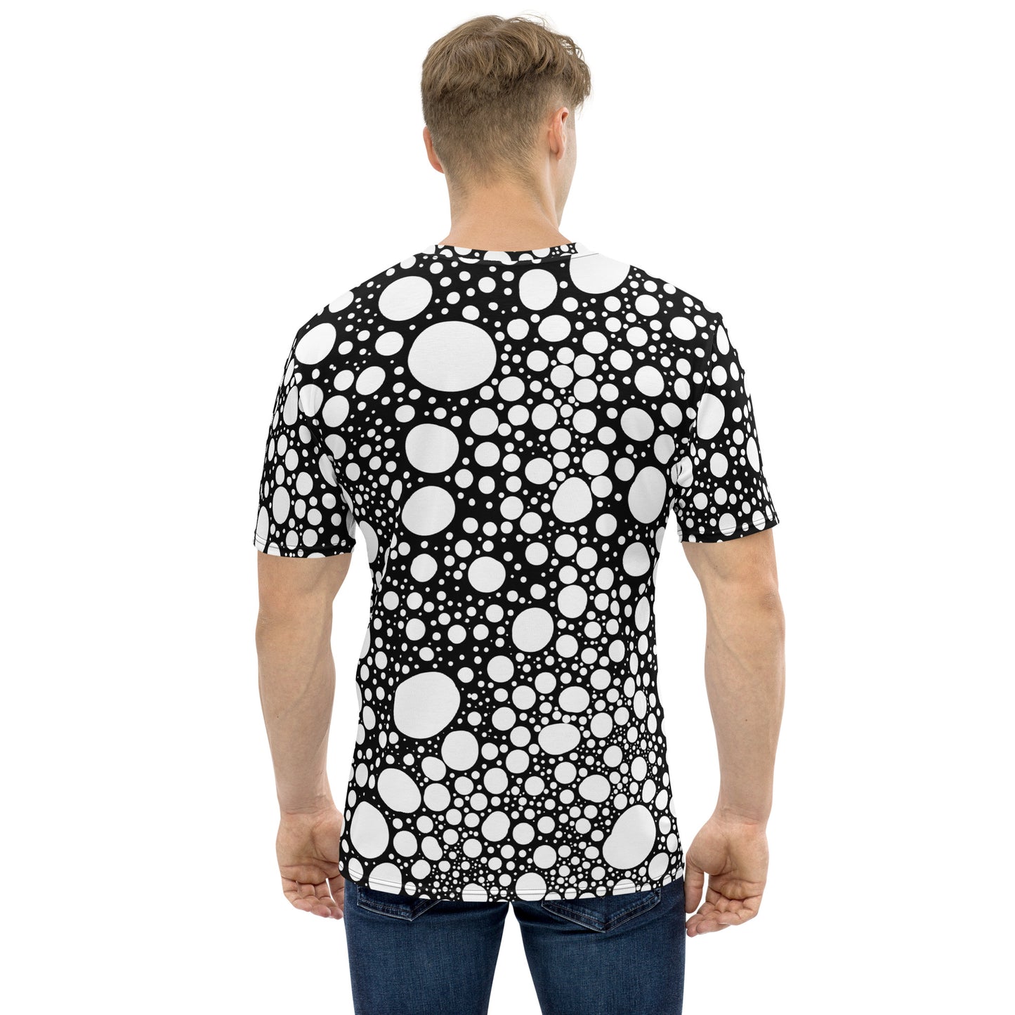 Blanca Ink Spots on Black Men's t-shirt