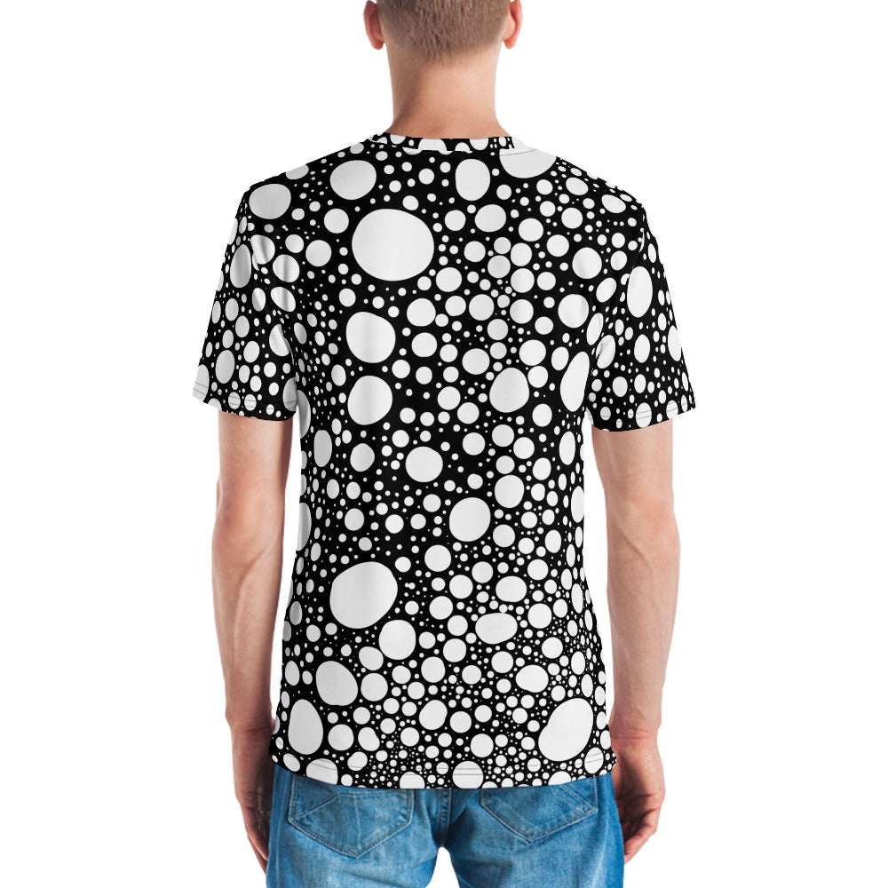 Blanca Ink Spots on Black Men's t-shirt