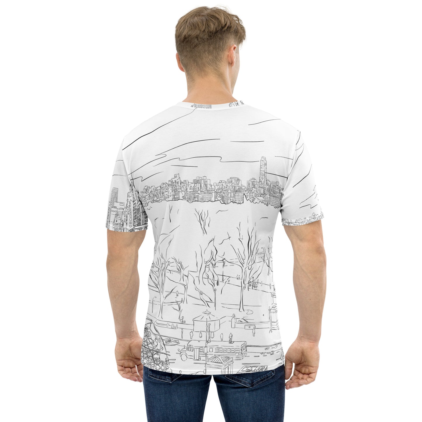 Central Park & Columbus Circle from Dizzy’s NYC Men's t-shirt