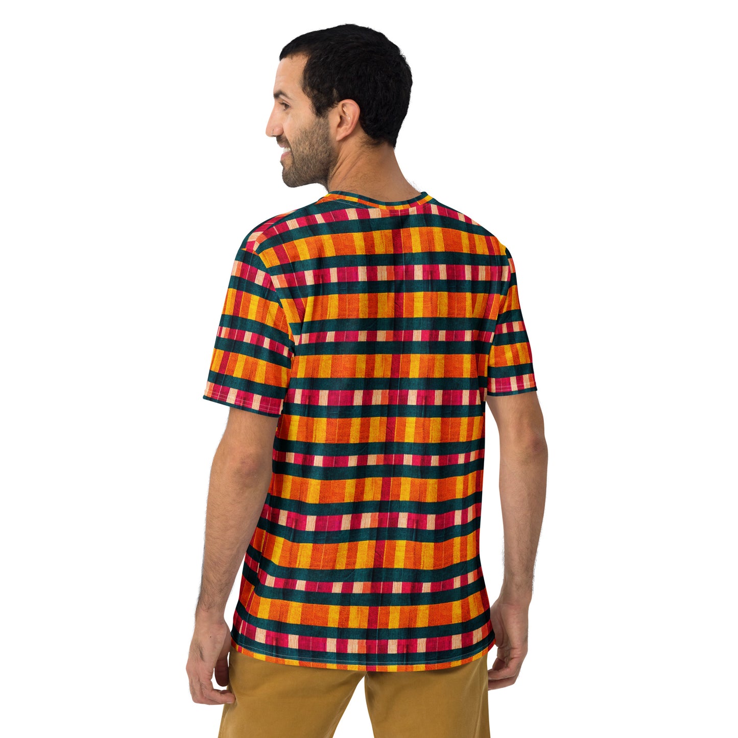 Tropical Fiesta Plaid Men's t-shirt