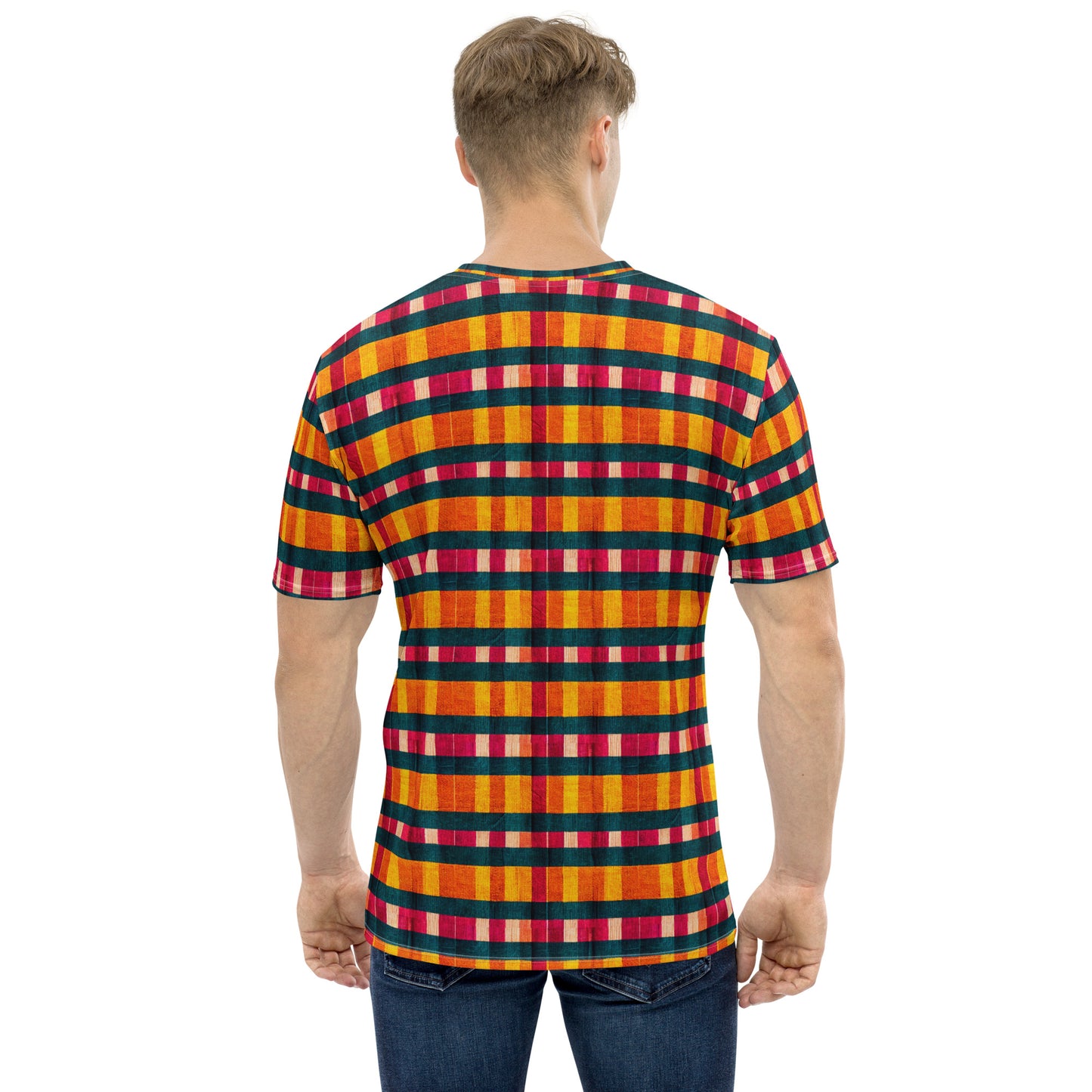 Tropical Fiesta Plaid Men's t-shirt