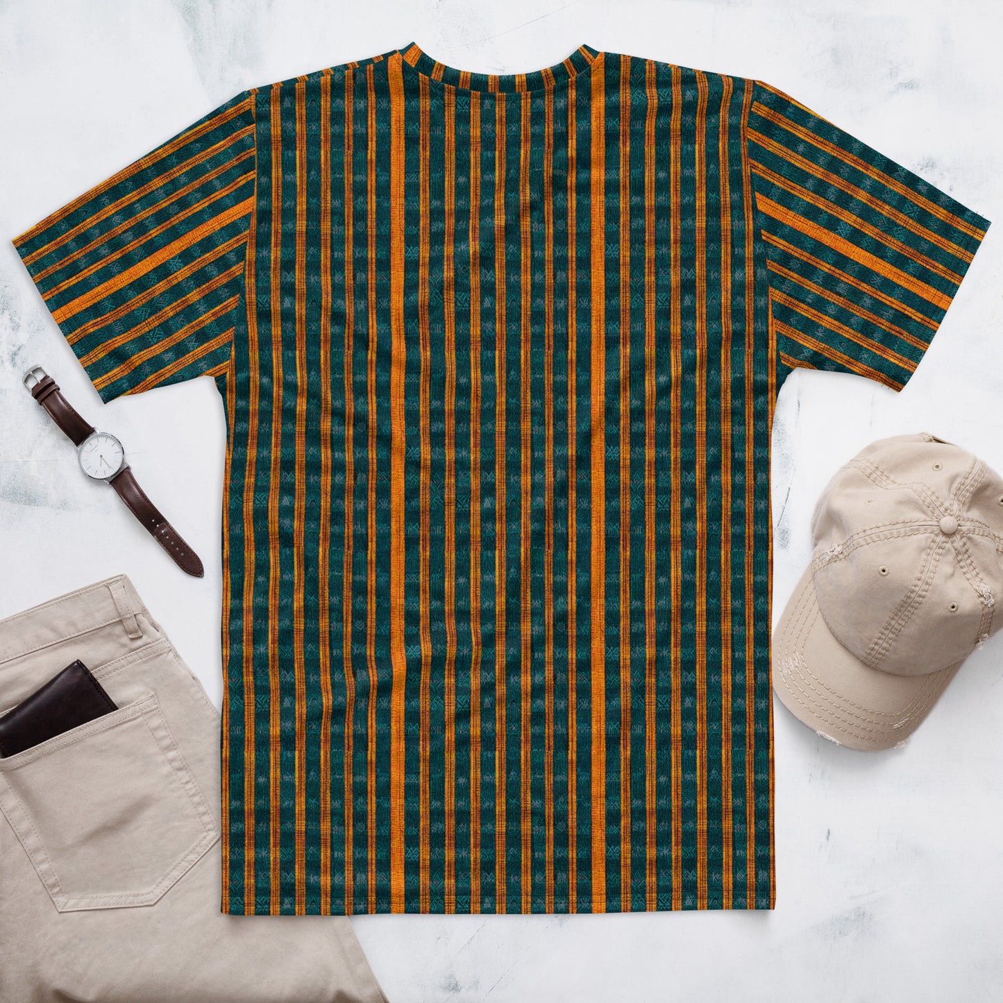 Teal & Tangerine Tapestry Men's t-shirt