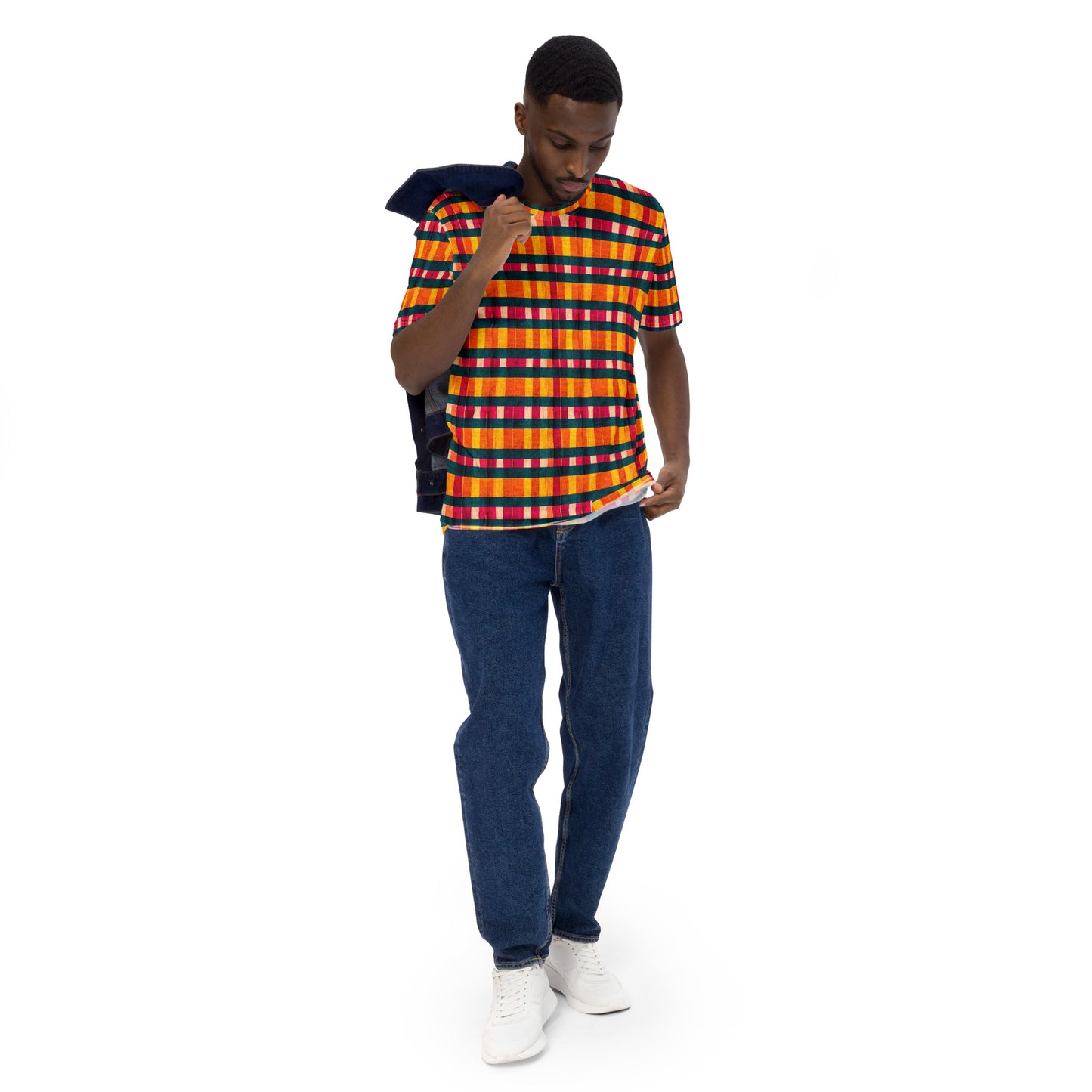 Tropical Fiesta Plaid Men's t-shirt