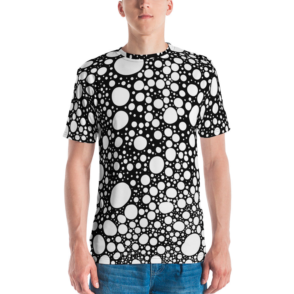 Blanca Ink Spots on Black Men's t-shirt