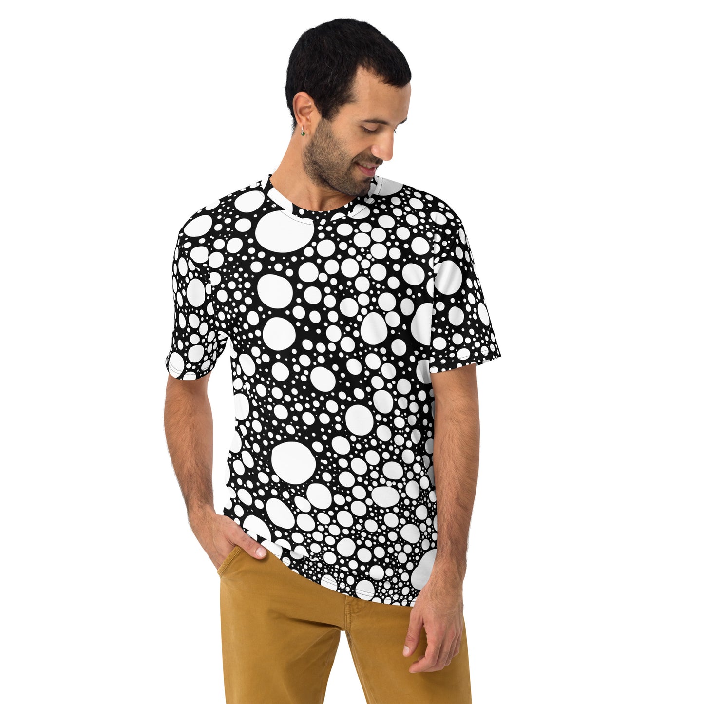 Blanca Ink Spots on Black Men's t-shirt