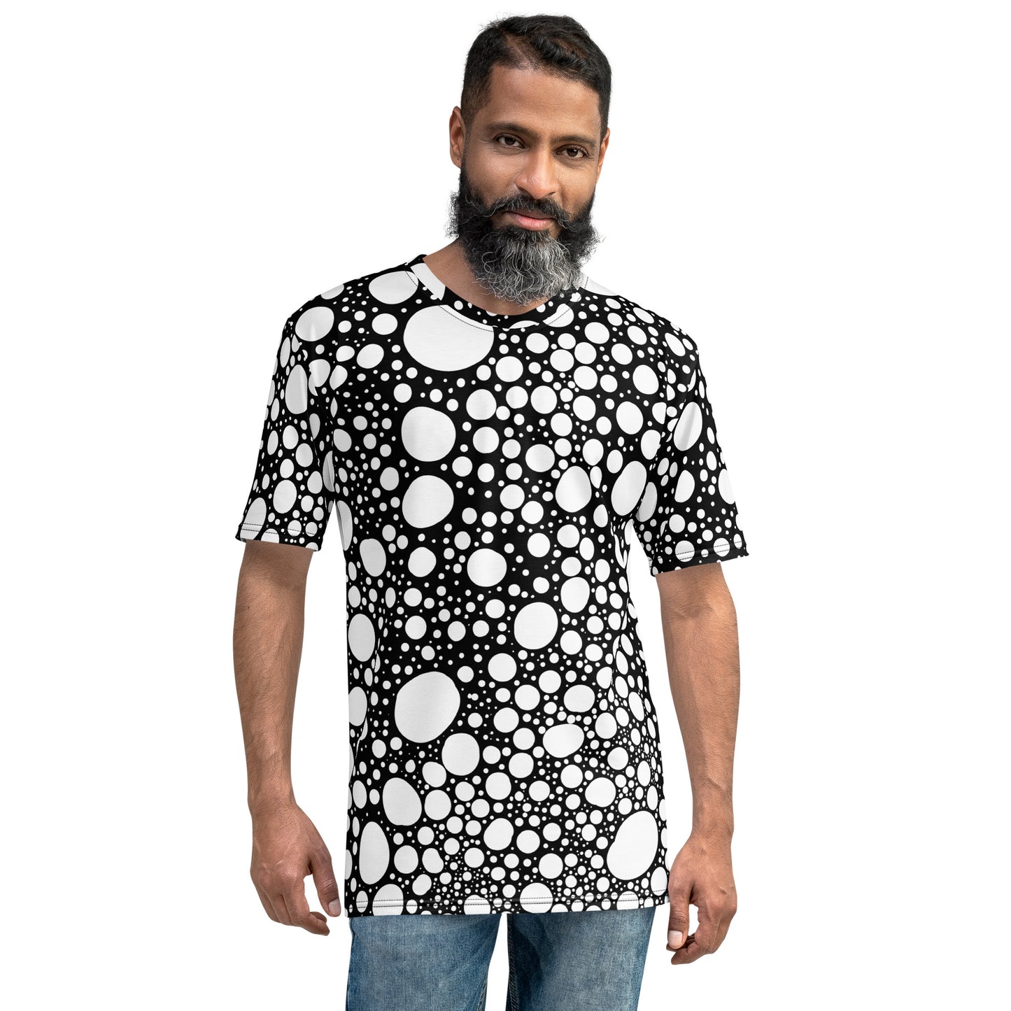 Blanca Ink Spots on Black Men's t-shirt