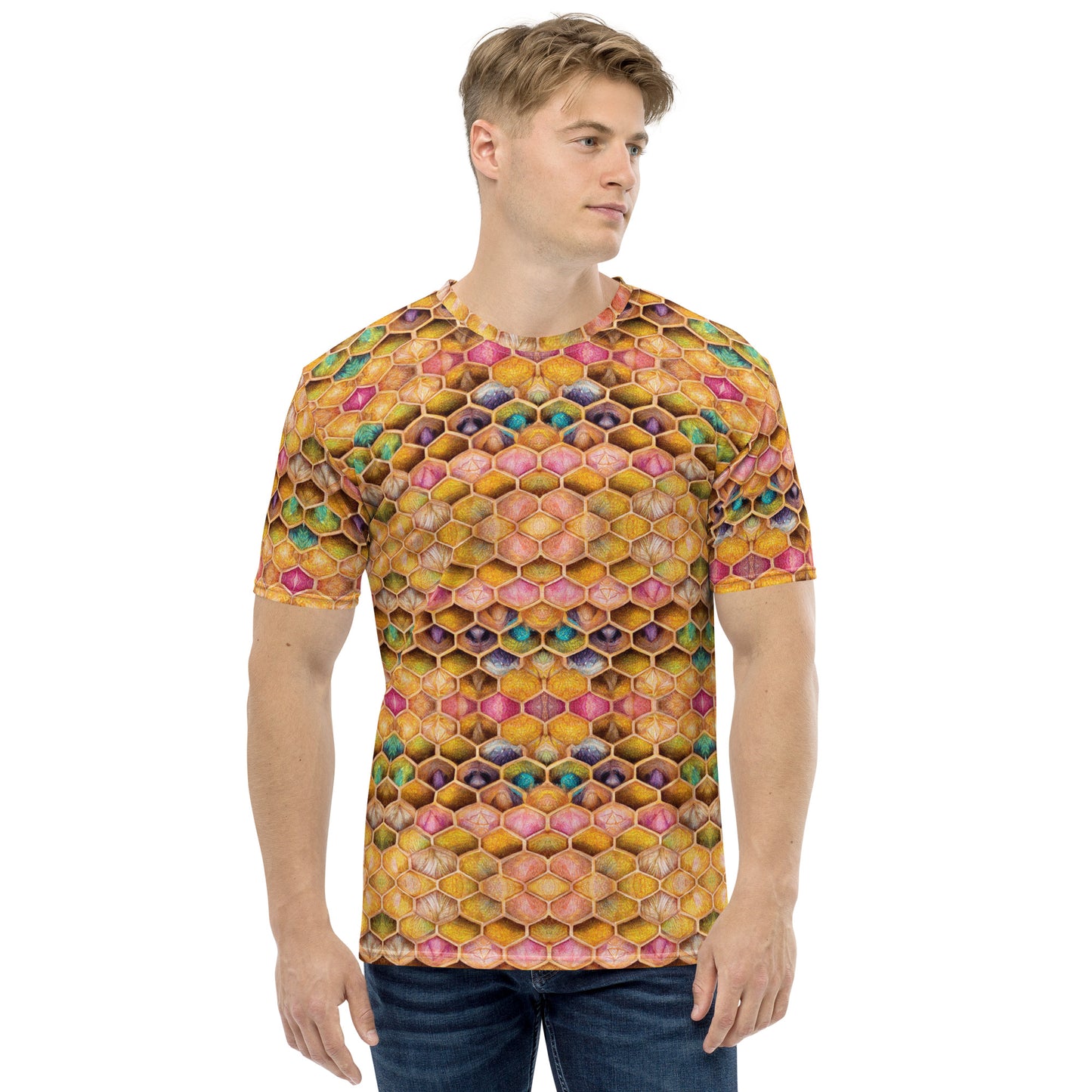 Rainbow Hive Radiance Men's t-shirt