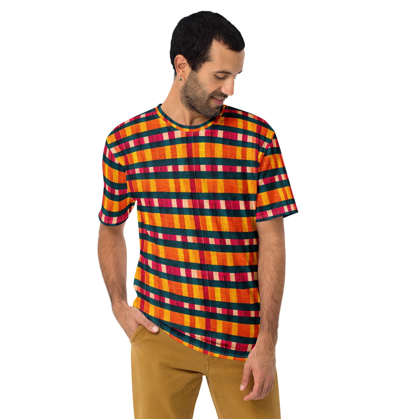 Tropical Fiesta Plaid Men's t-shirt